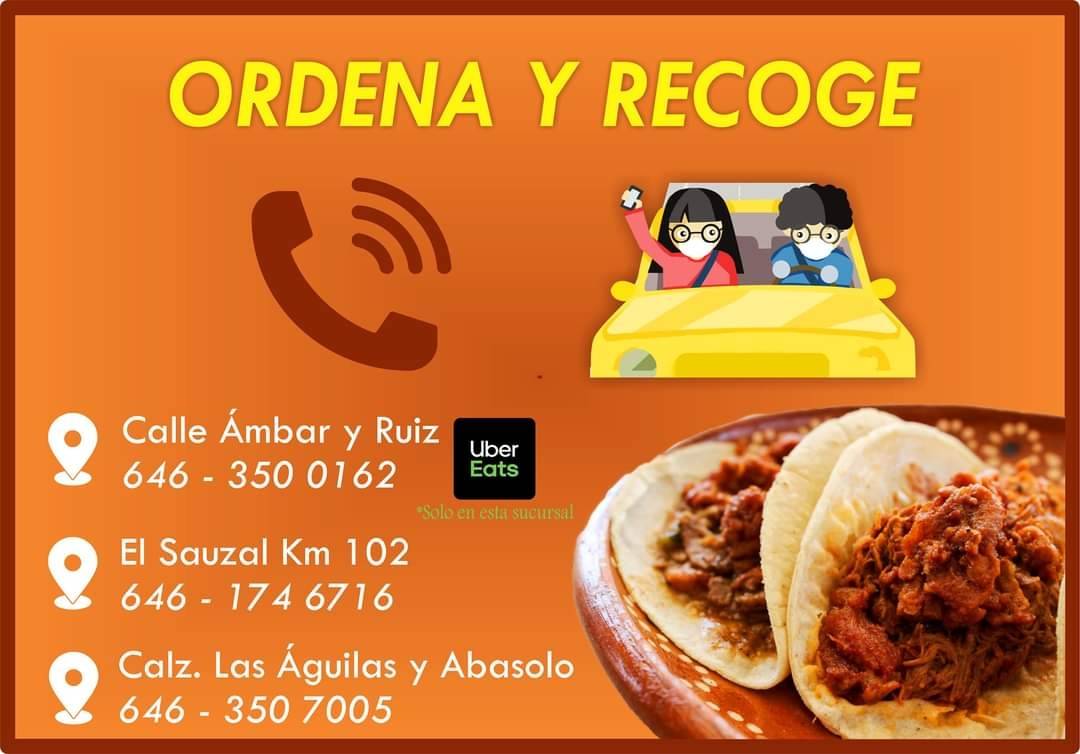 Carta del restaurante Tacos La Vianda, Ensenada, C. Ambar 425