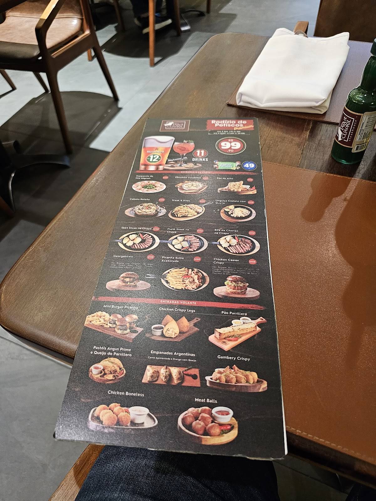 Tapa de Cuadril cardápio