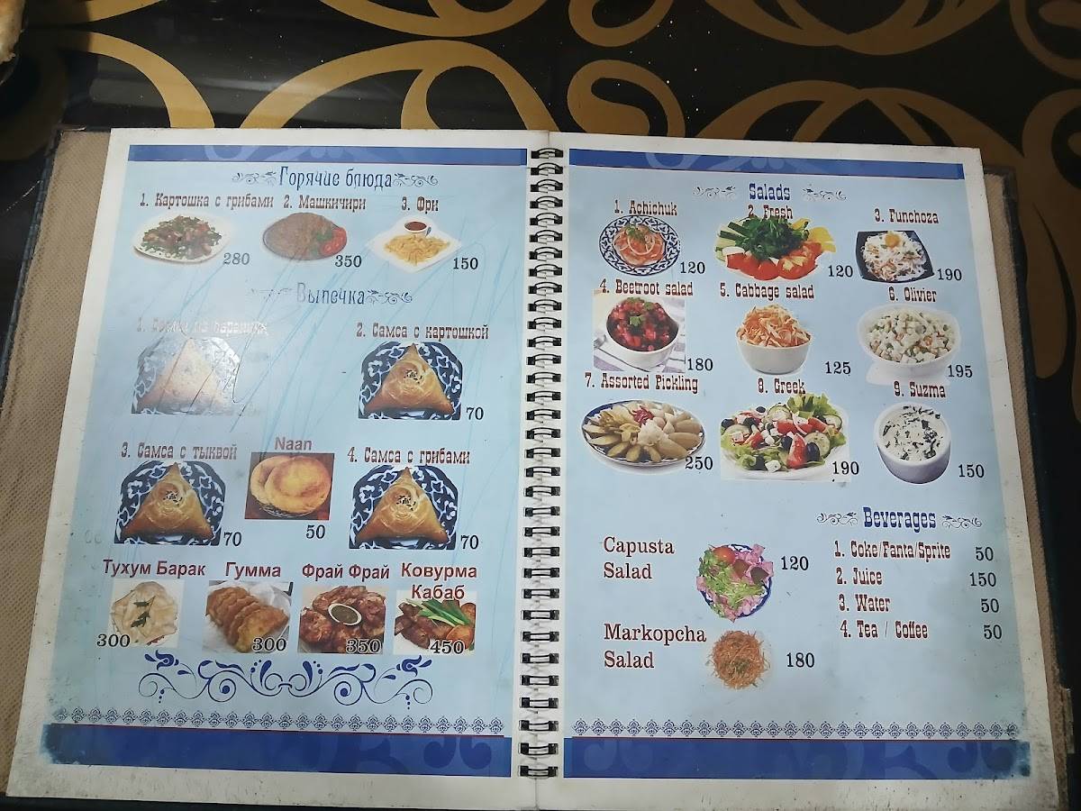 Tashkin Restaurant ( Uzbek & Russian Food) menu