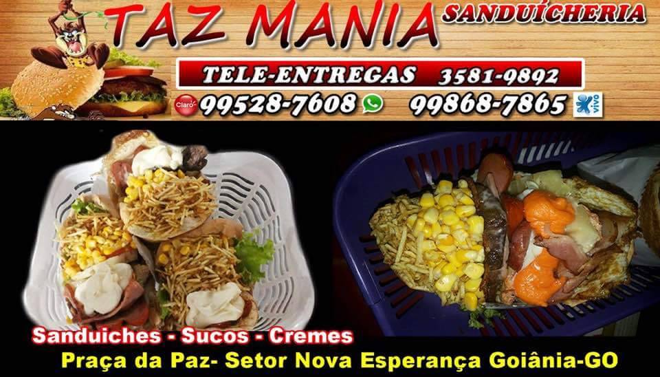 Taz Mania Sanduicheria cardápio