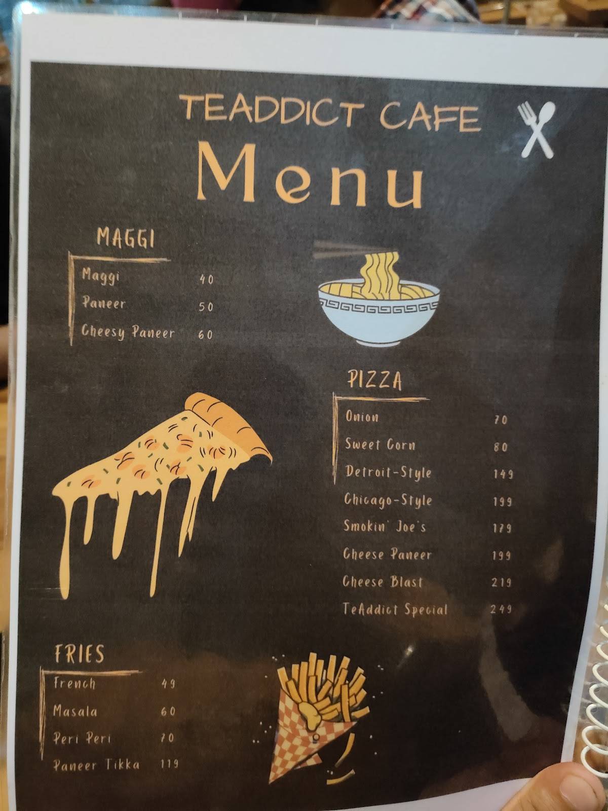 TeAddict Cafe menu