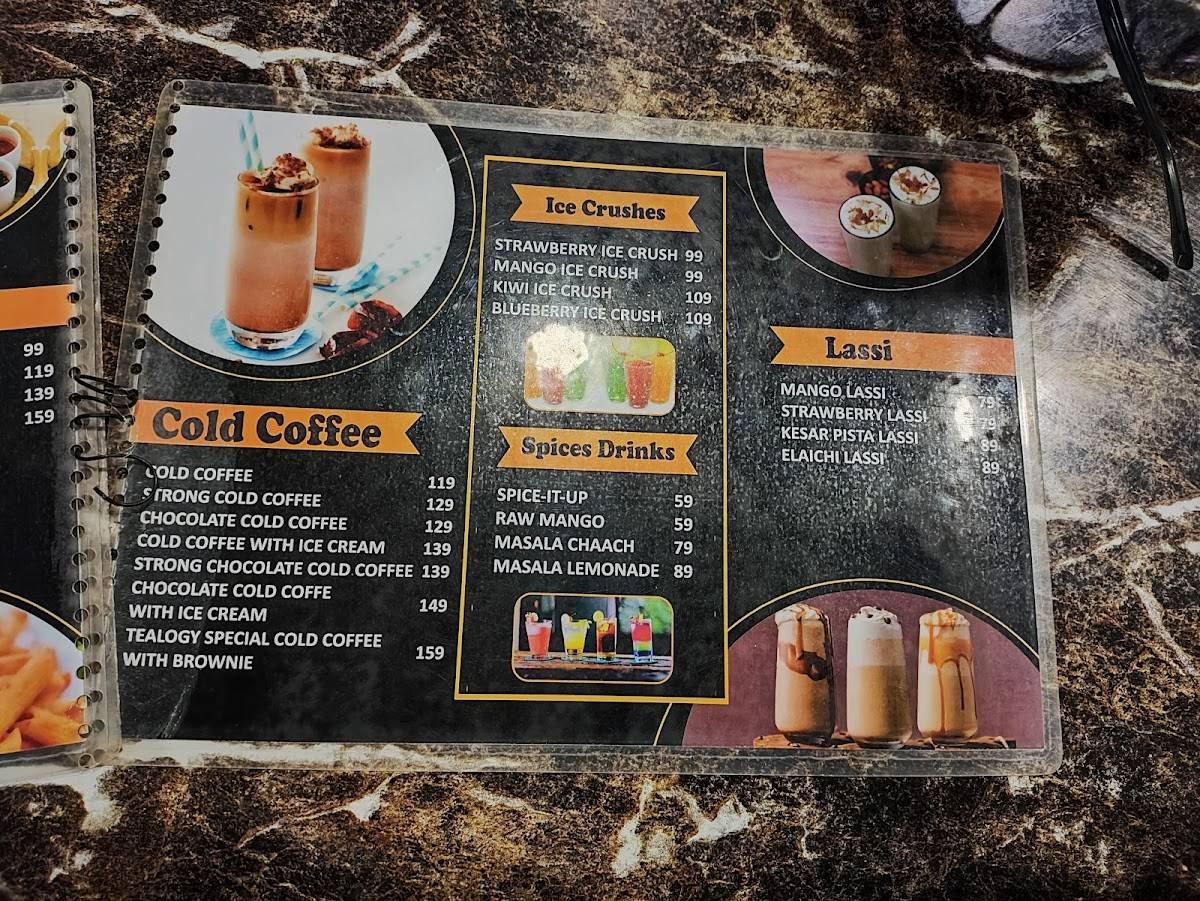 Tealogy Cafe Gorakhpur menu