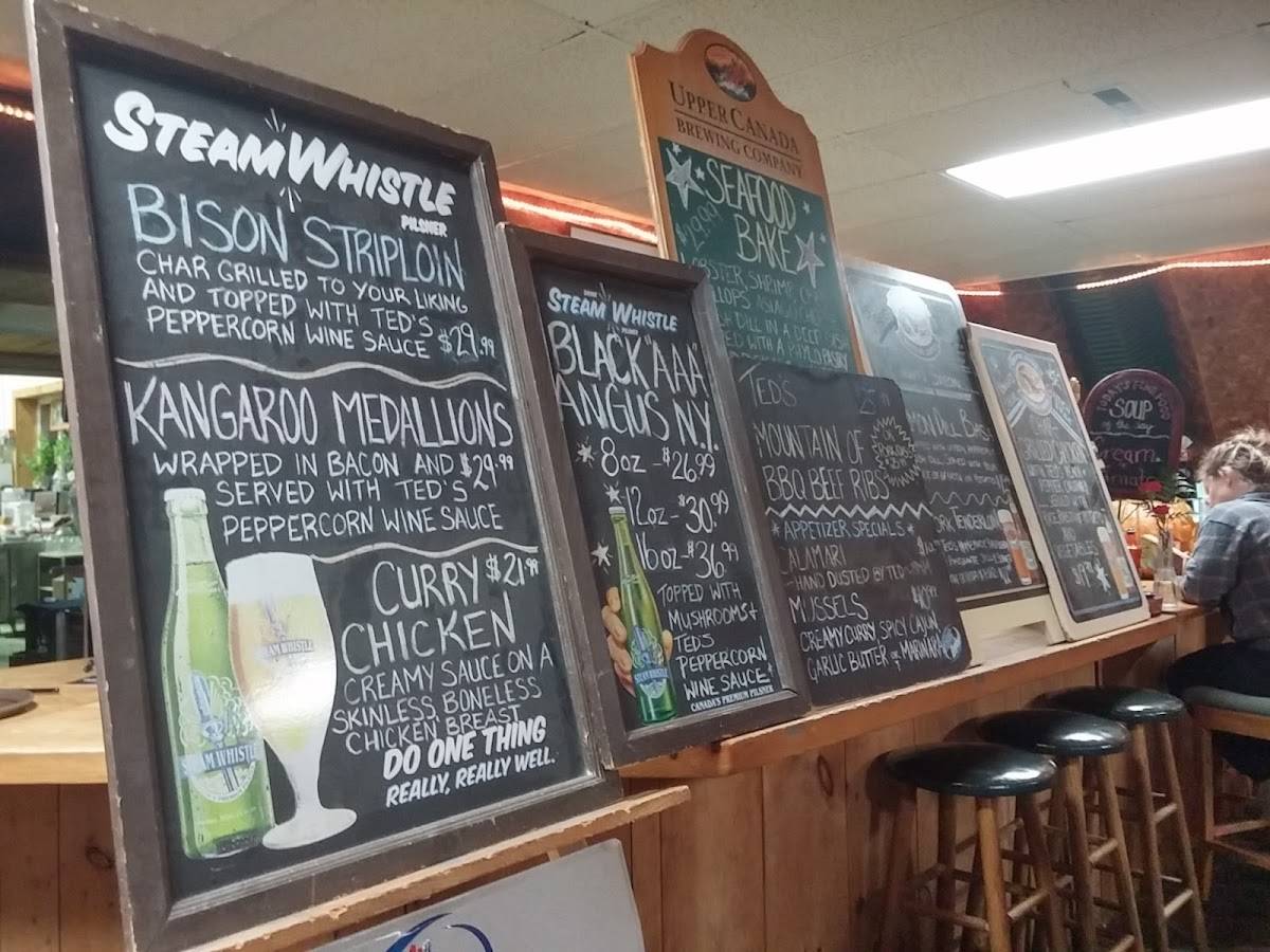 Menu at Ted's Range Road Diner restaurant, Meaford, RR1