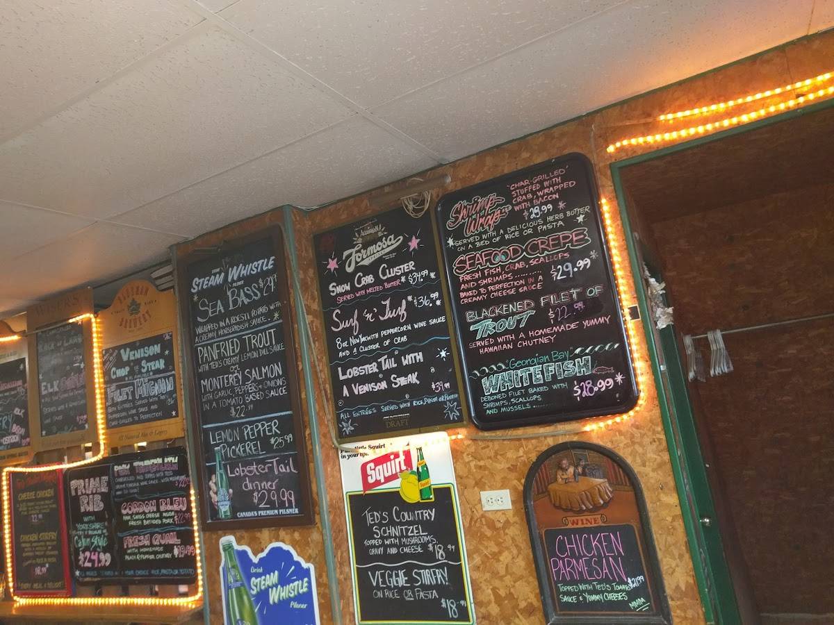 Menu at Ted's Range Road Diner restaurant, Meaford, RR1