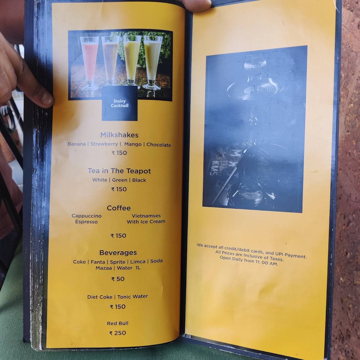 Temple Tree Grill & Chill menu