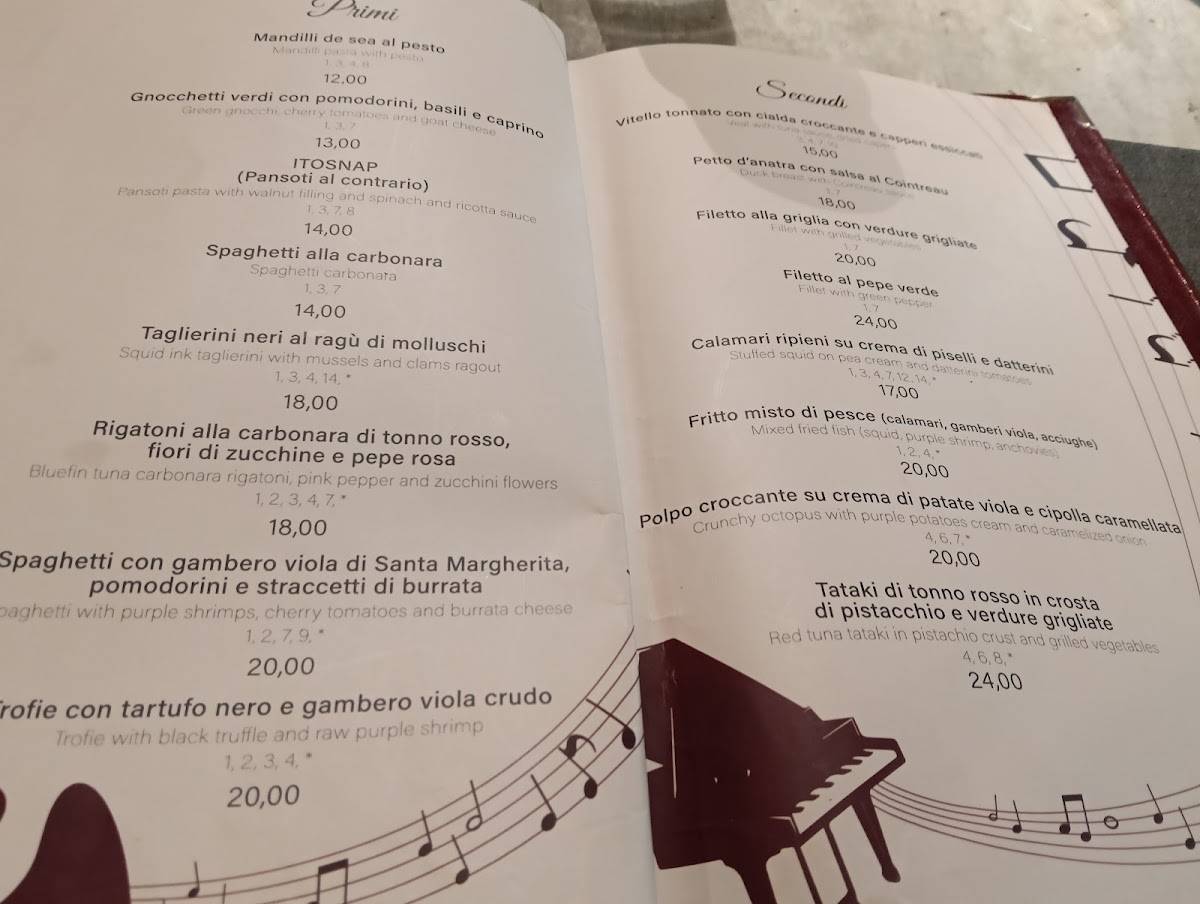 Menu di Teo's Food & Music 