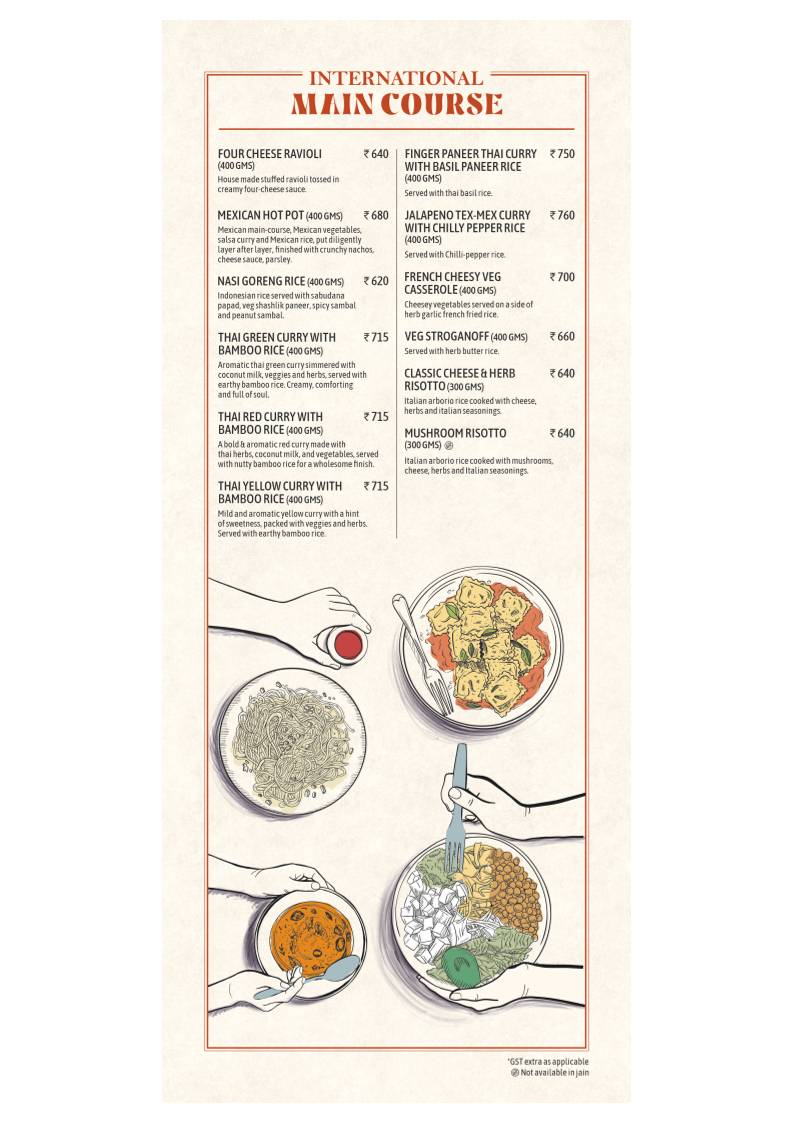 Terracotta Multicuisine Restaurant & Banquet menu