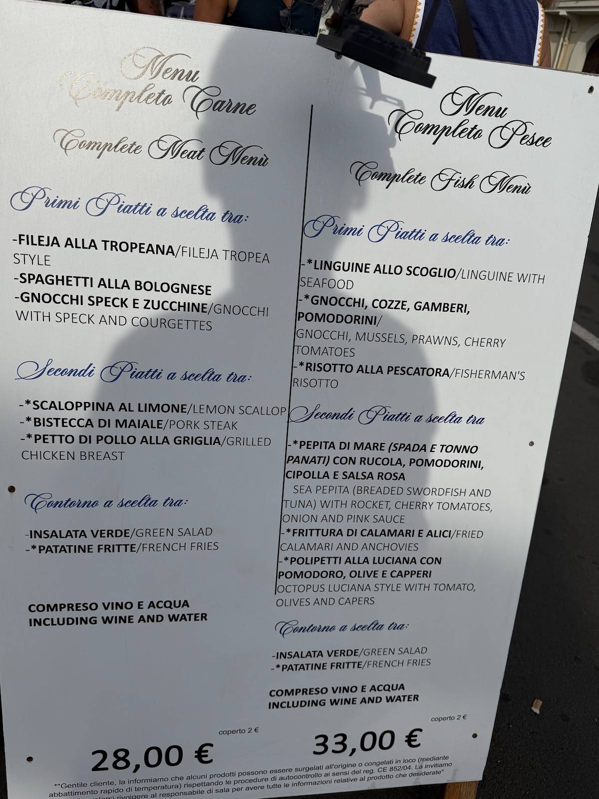 Menu di Terrazza48 