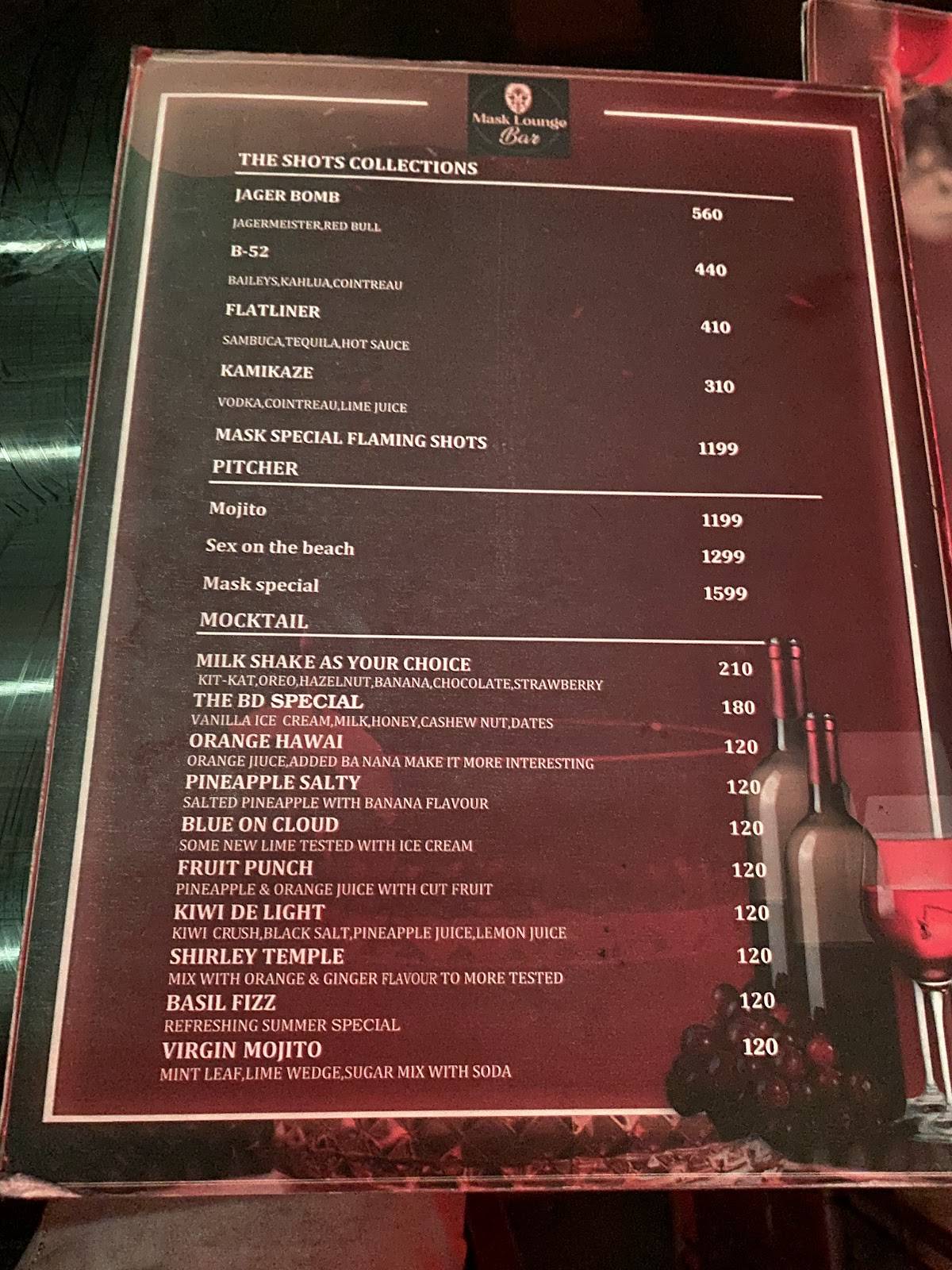 The Bengal Dhaba menu