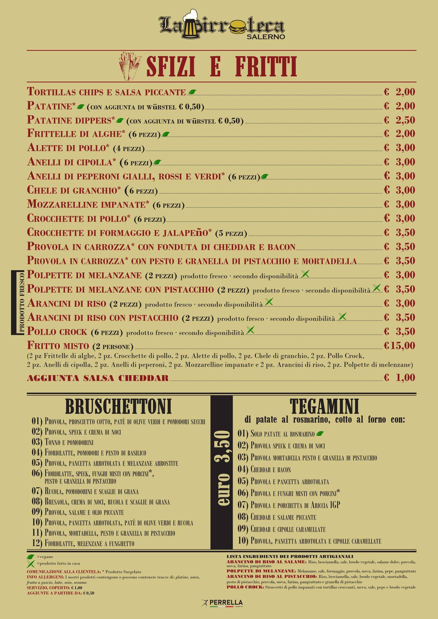 Menu di La Birroteca Salerno 
