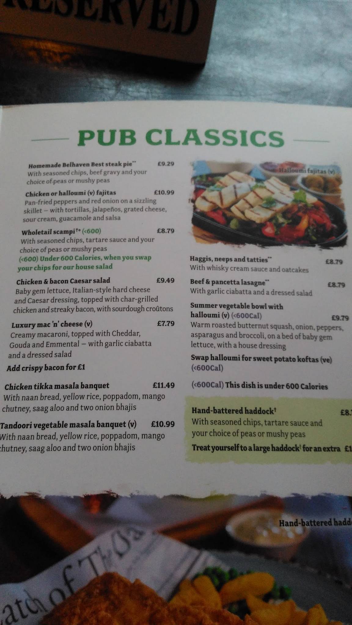 Menu at The Caledonian Pub & Grill, Leven