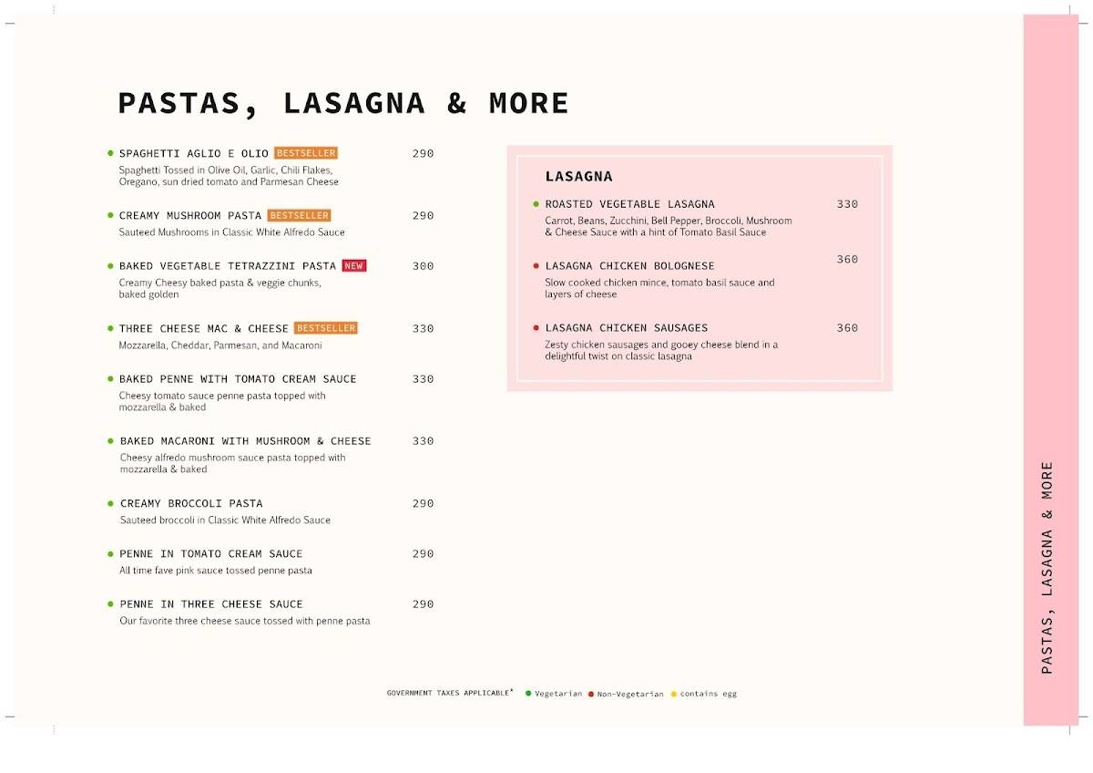 The Cherry Tree Cafe menu