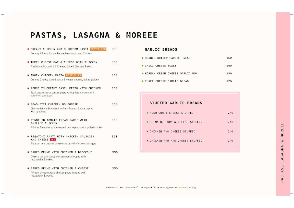 The Cherry Tree Cafe menu