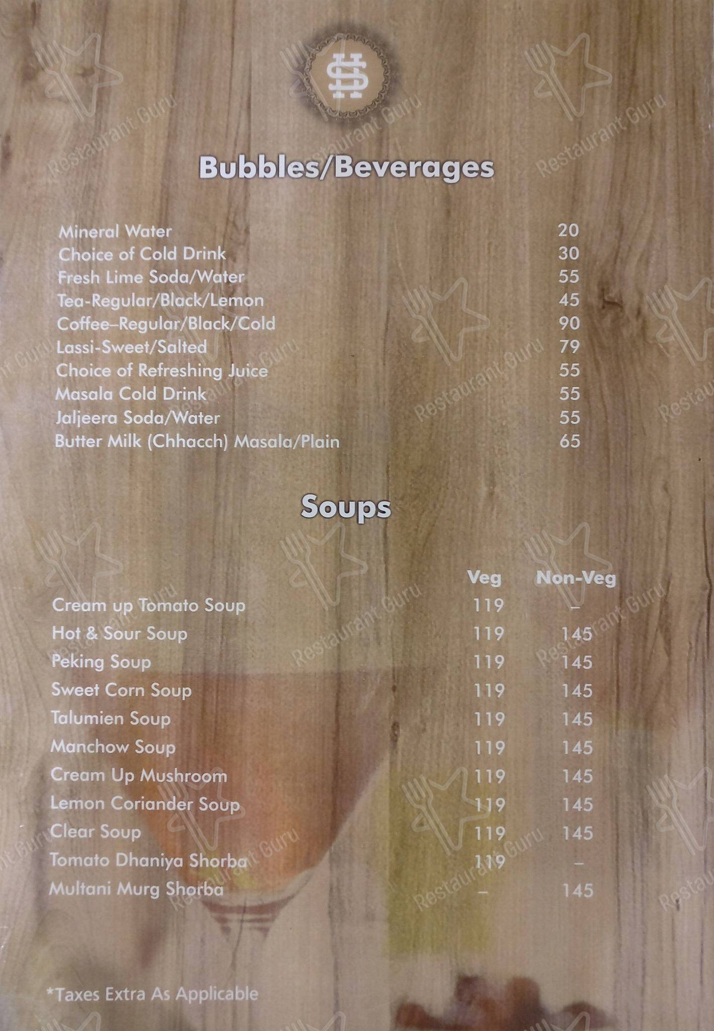 The Kitchenette Restaurant by Hotel Solitaire menu