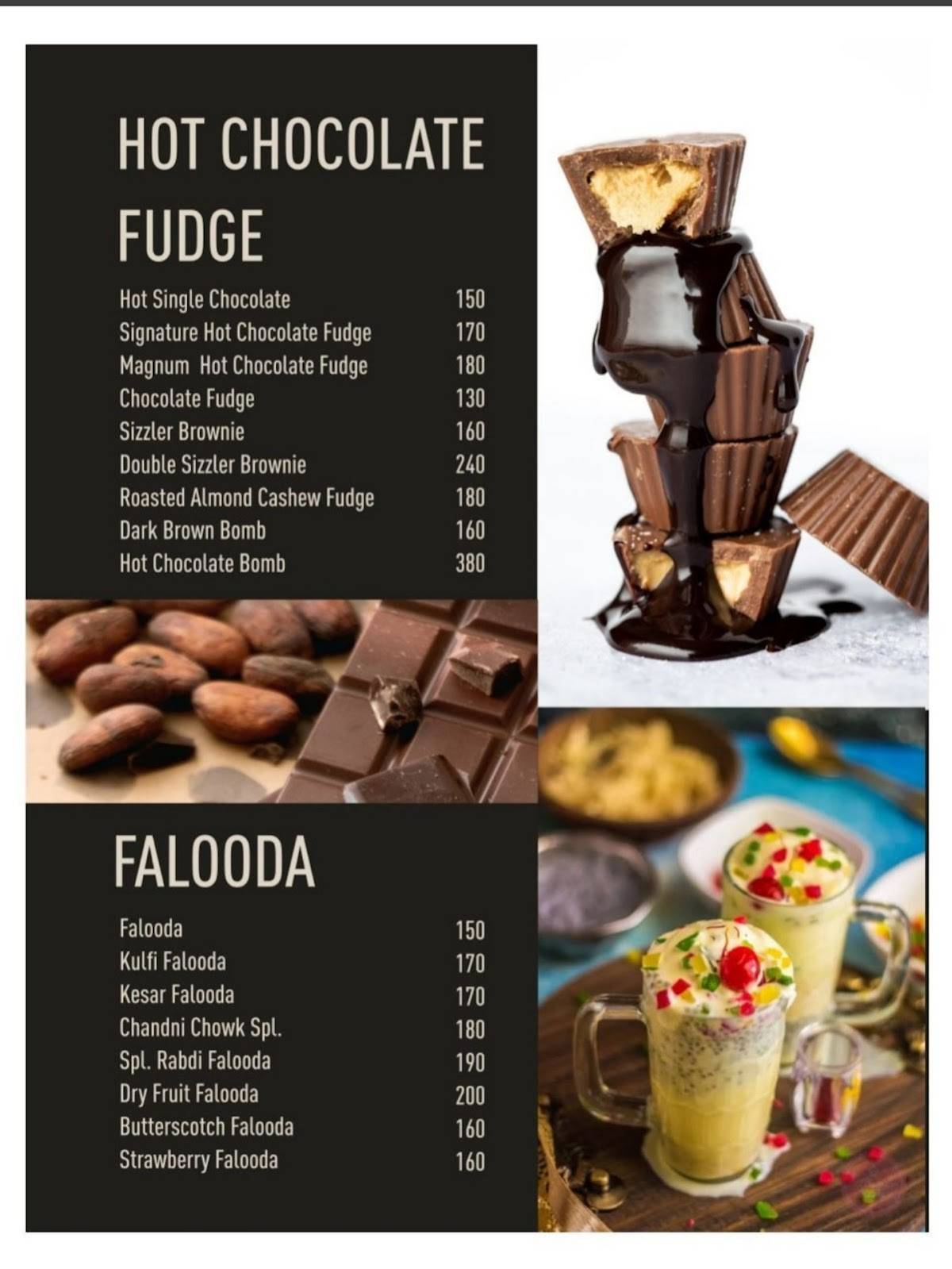 Menu at The Lassi Corner, Hazaribagh
