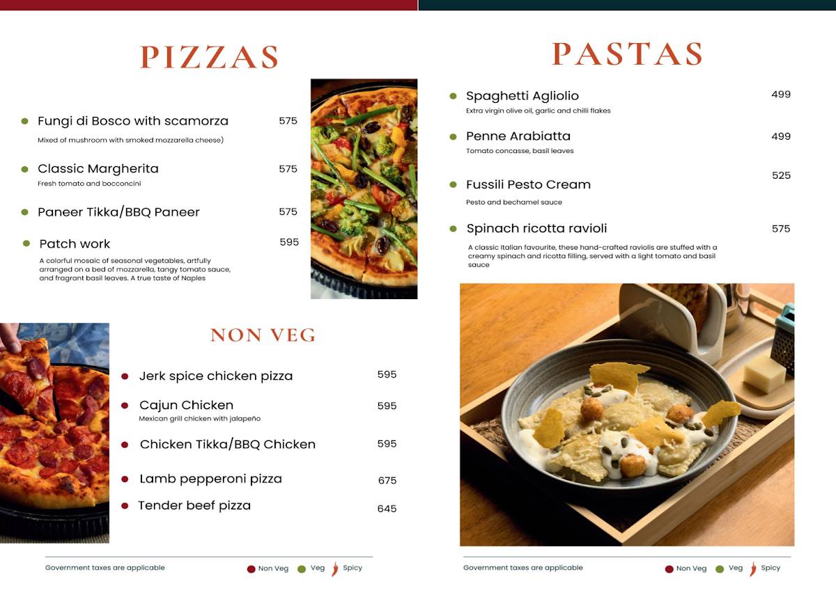 The Living Room menu
