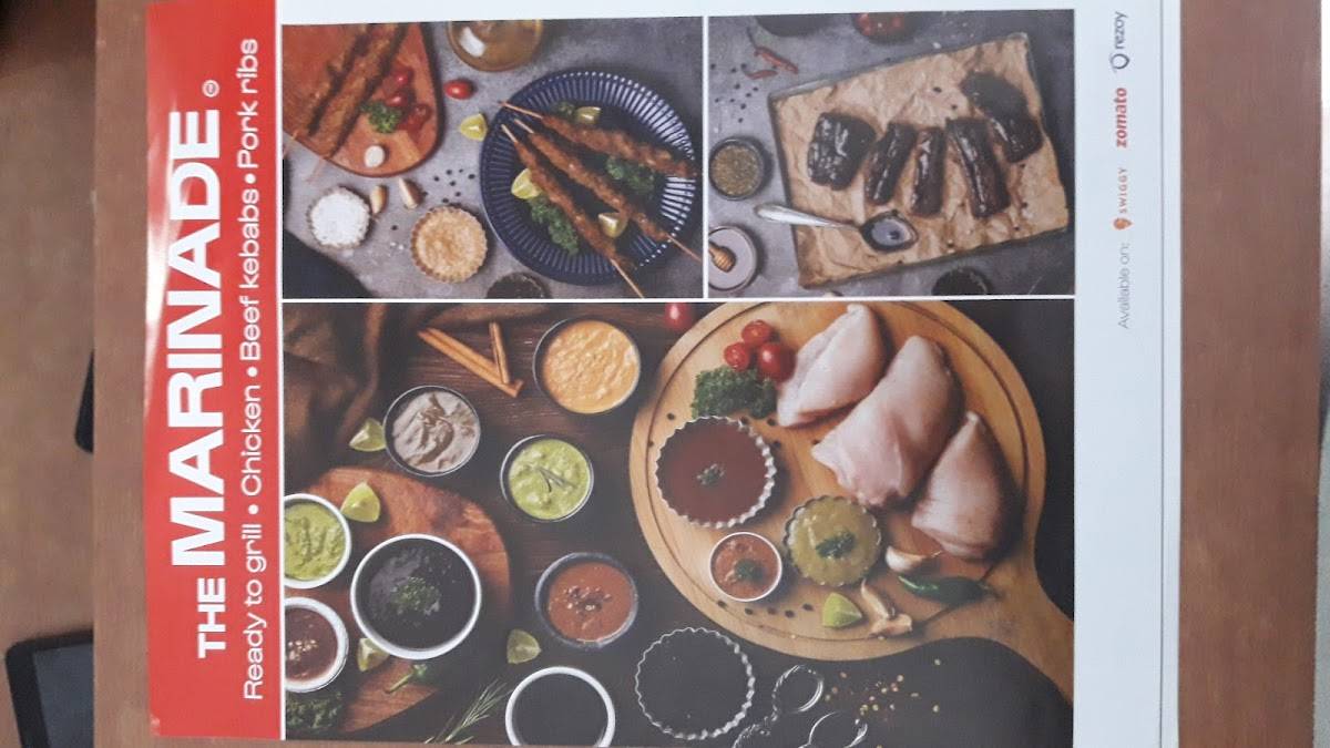 Menu at The Marinade, Kochi