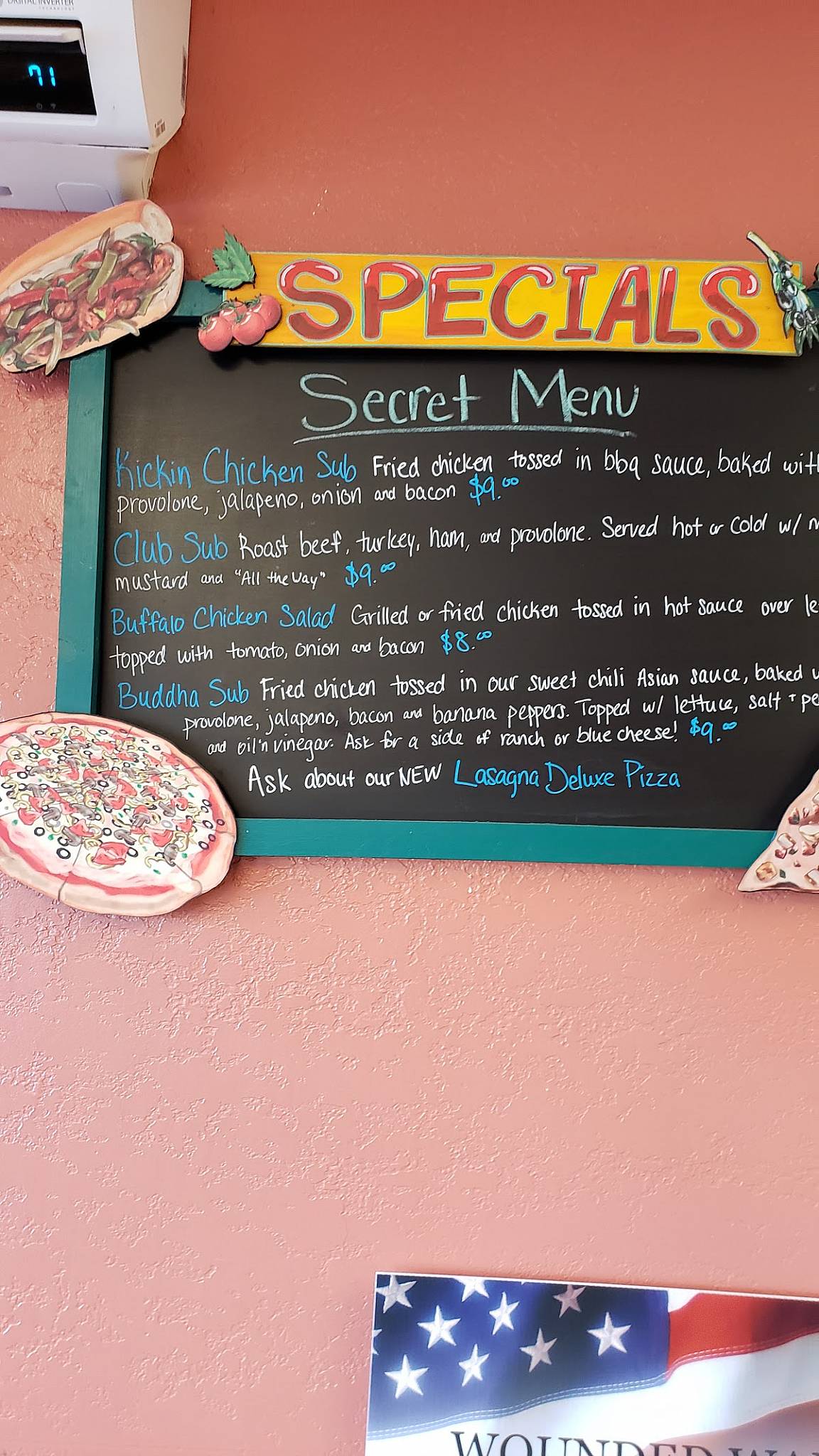 Menu at The Pepperoni Grill BSL restaurant, Boiling Spring Lakes