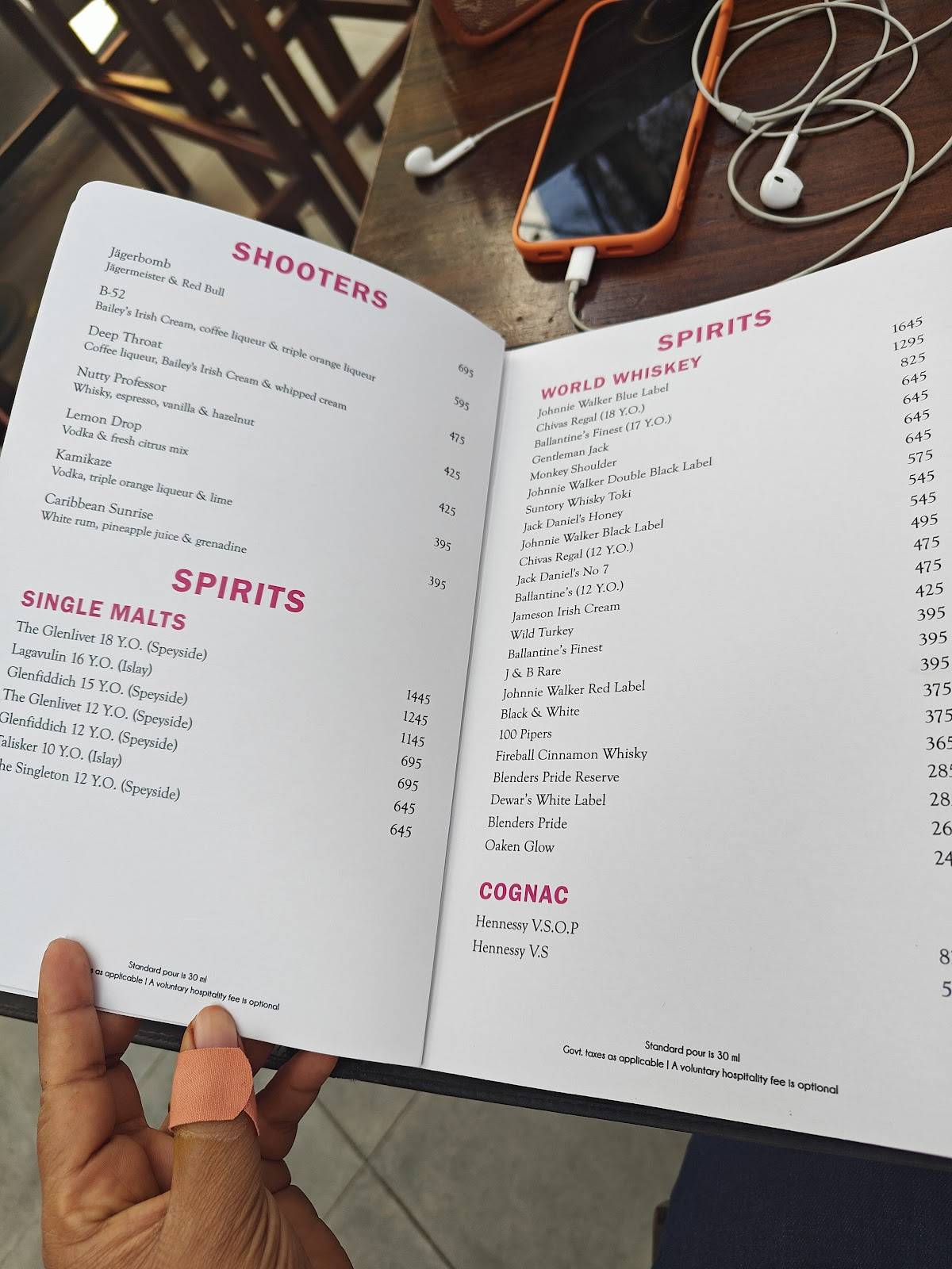 The Sassy Spoon menu