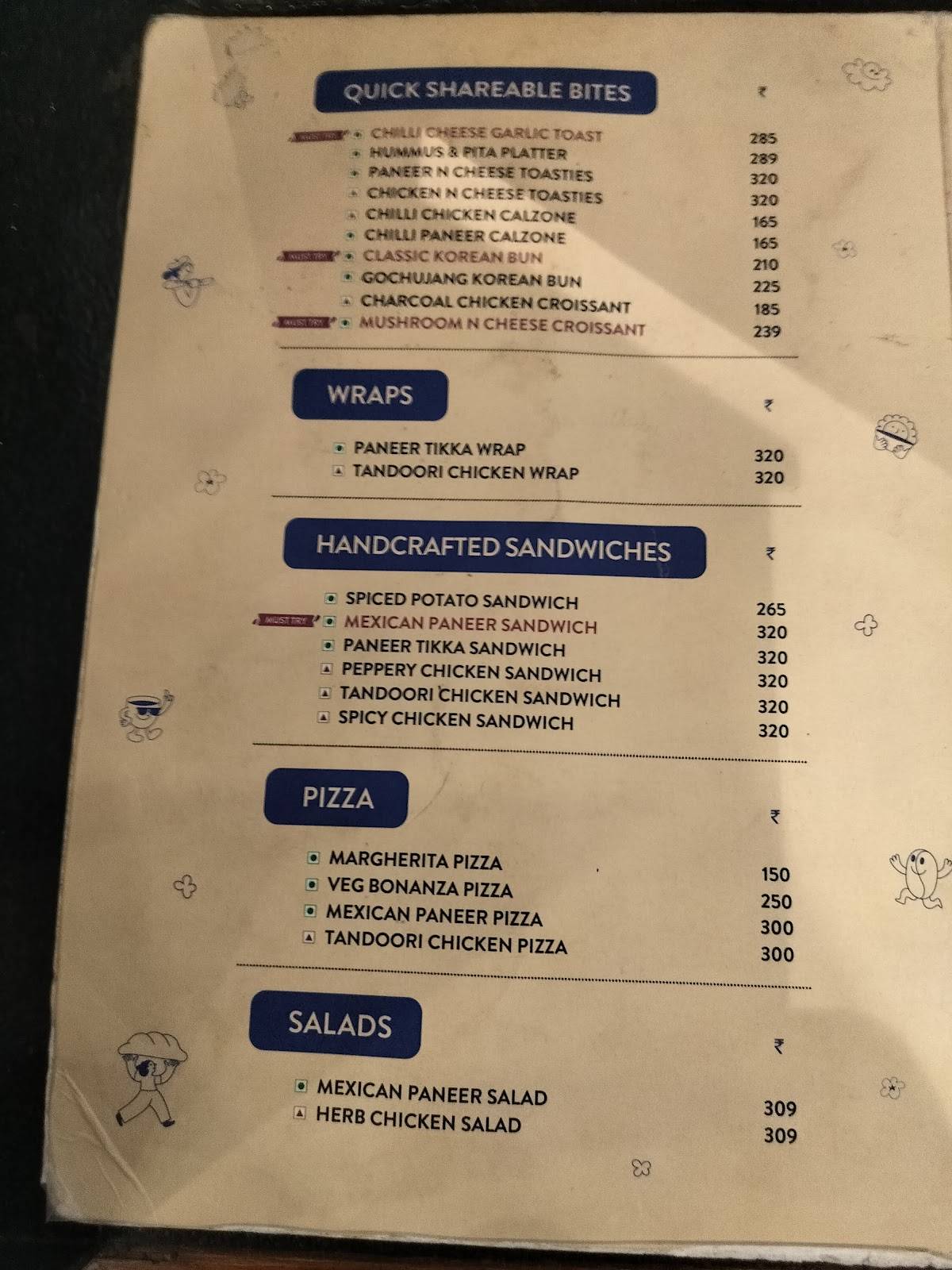 Third Wave Coffee menu