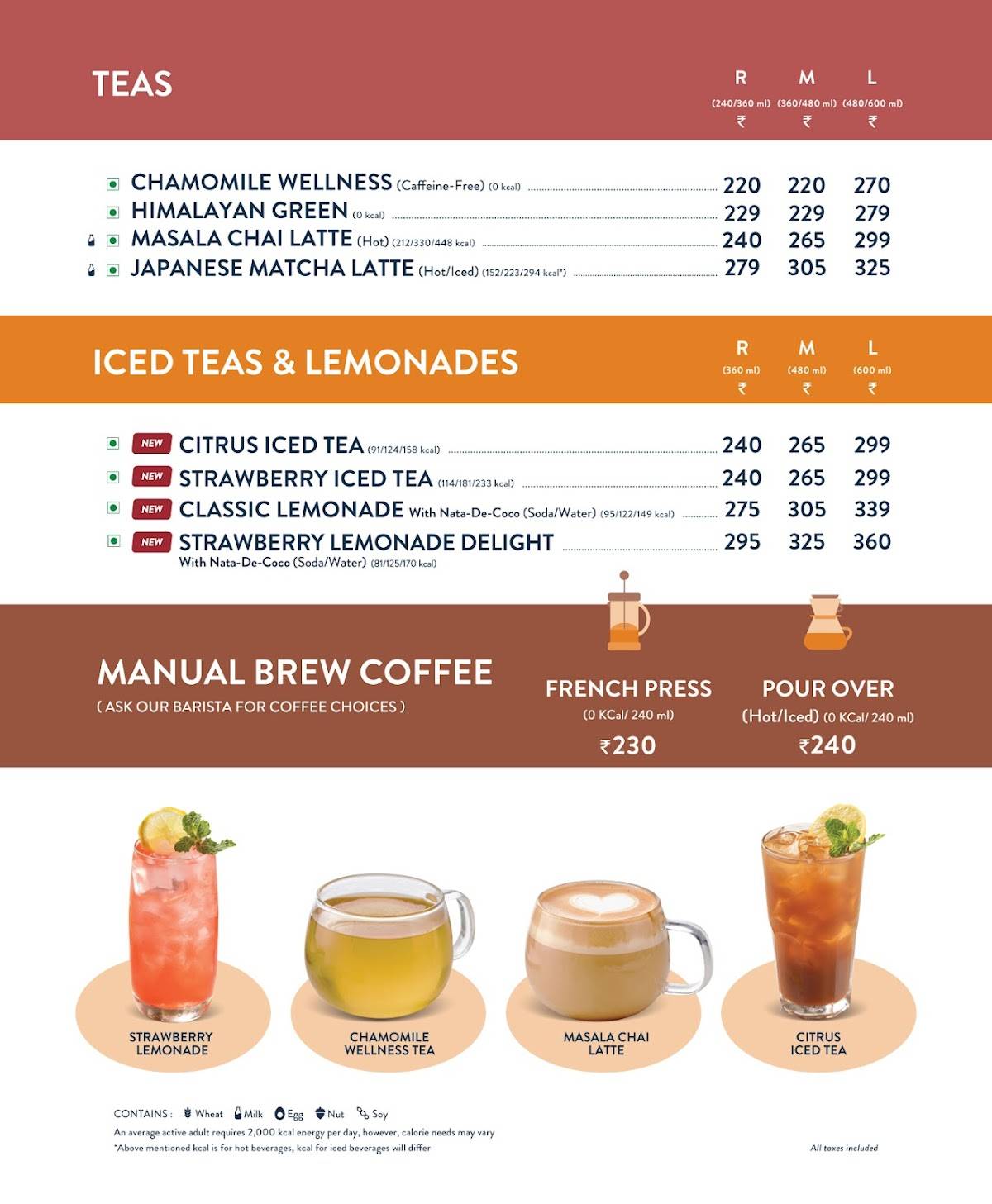 Third Wave Coffee menu