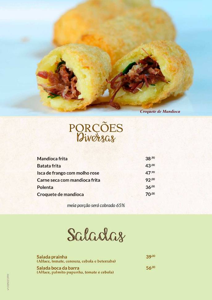 Restaurante Tia Lena cardápio
