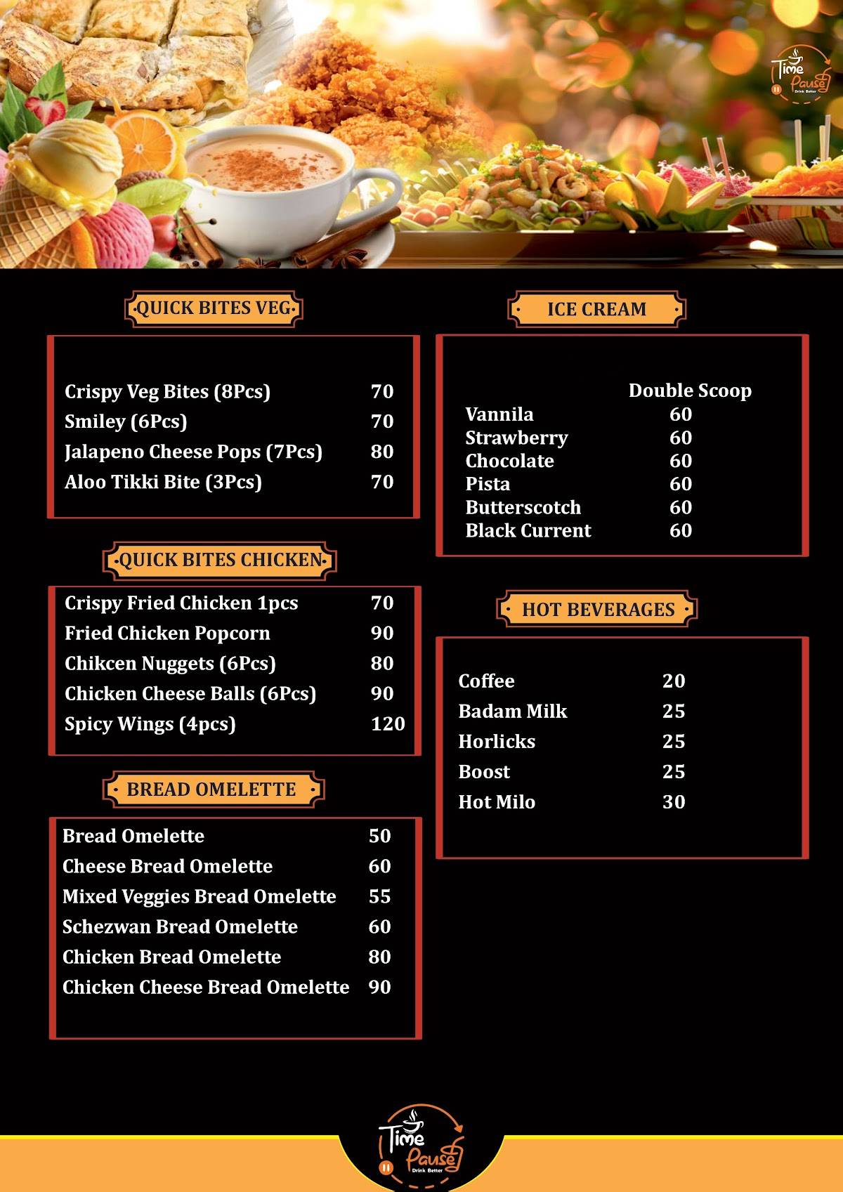Time Pause menu