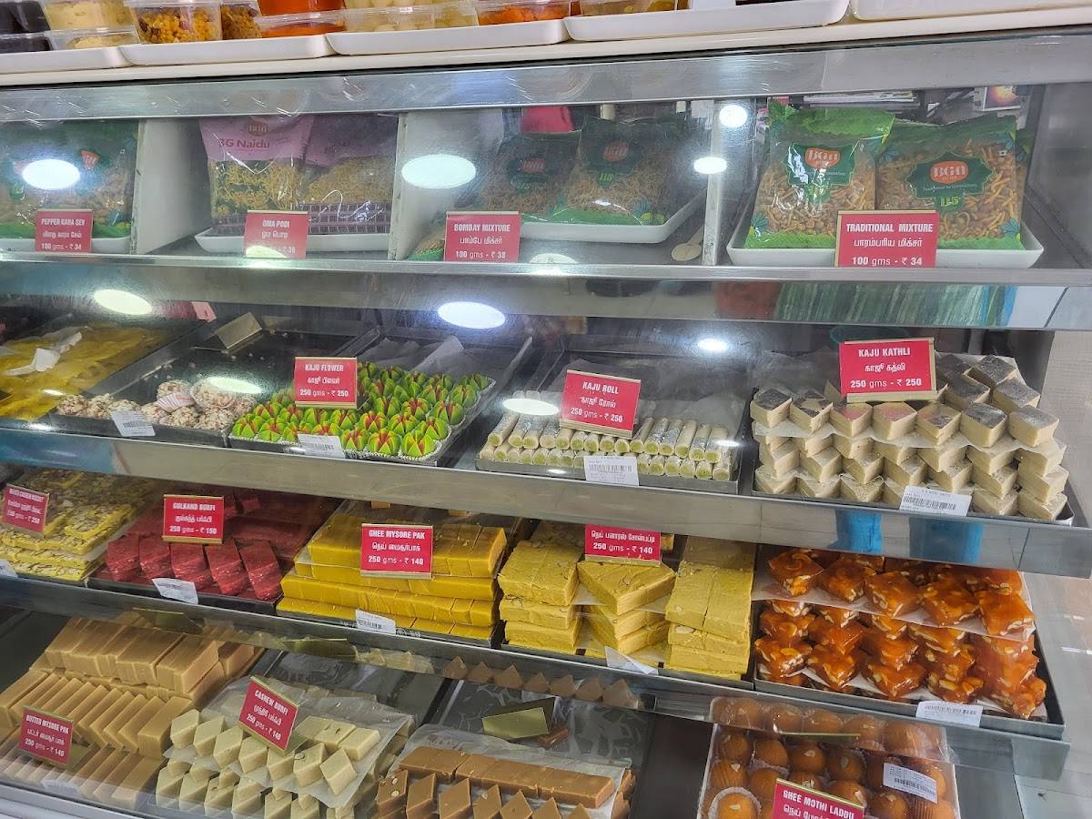 BG Naidu Sweets Shop Tolgate Trichy menu