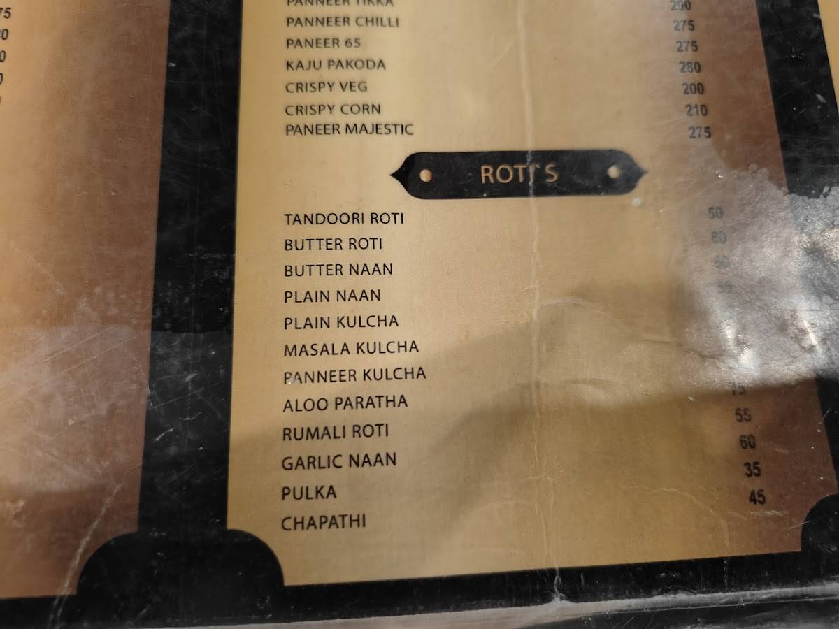 Udupi srinivasa restaurant menu