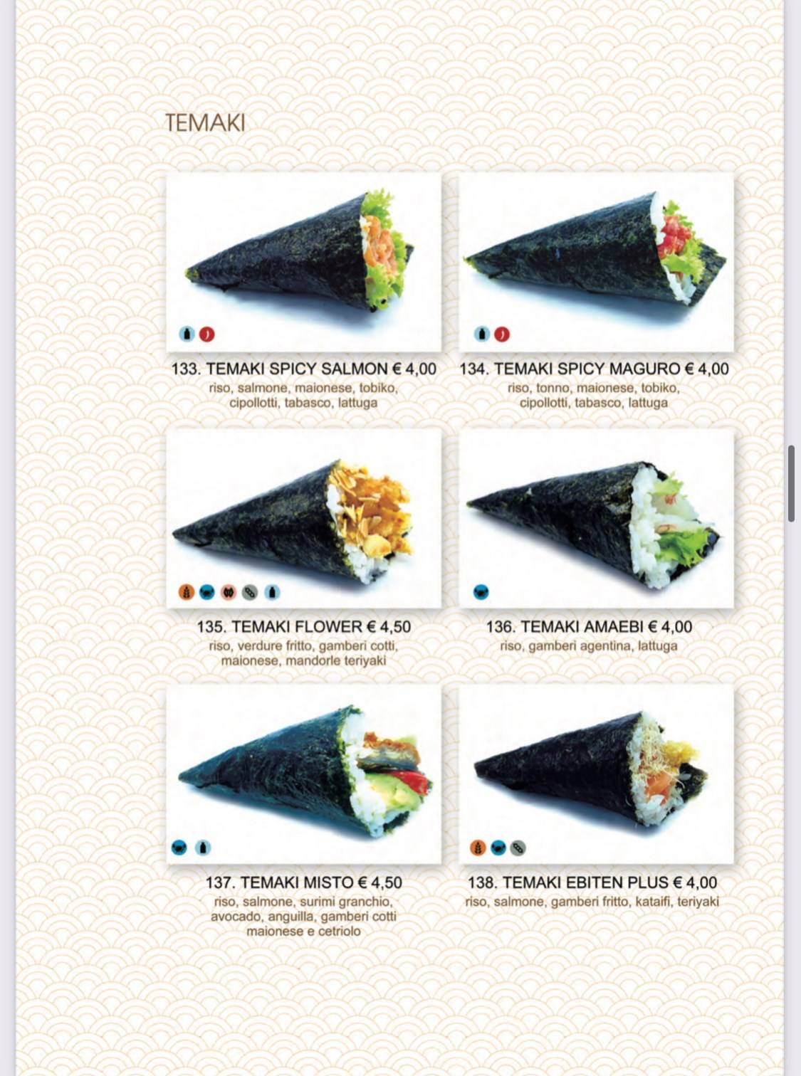 Menu di Tokyo Sushi Restaurant 