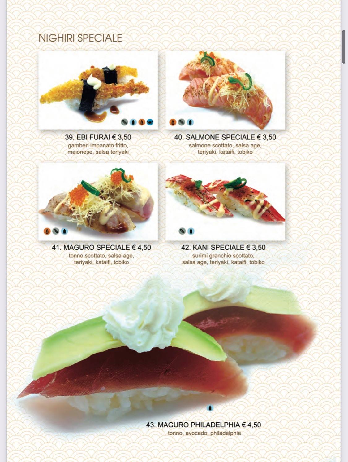 Menu di Tokyo Sushi Restaurant 