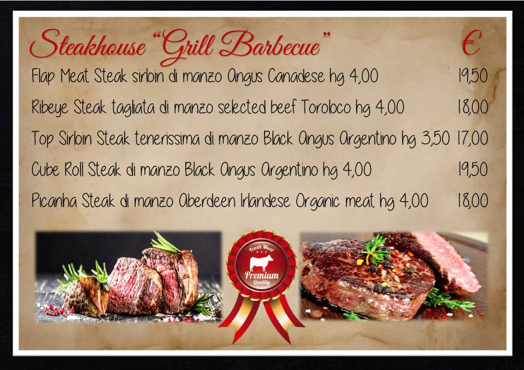 Menu di Toro Loco 