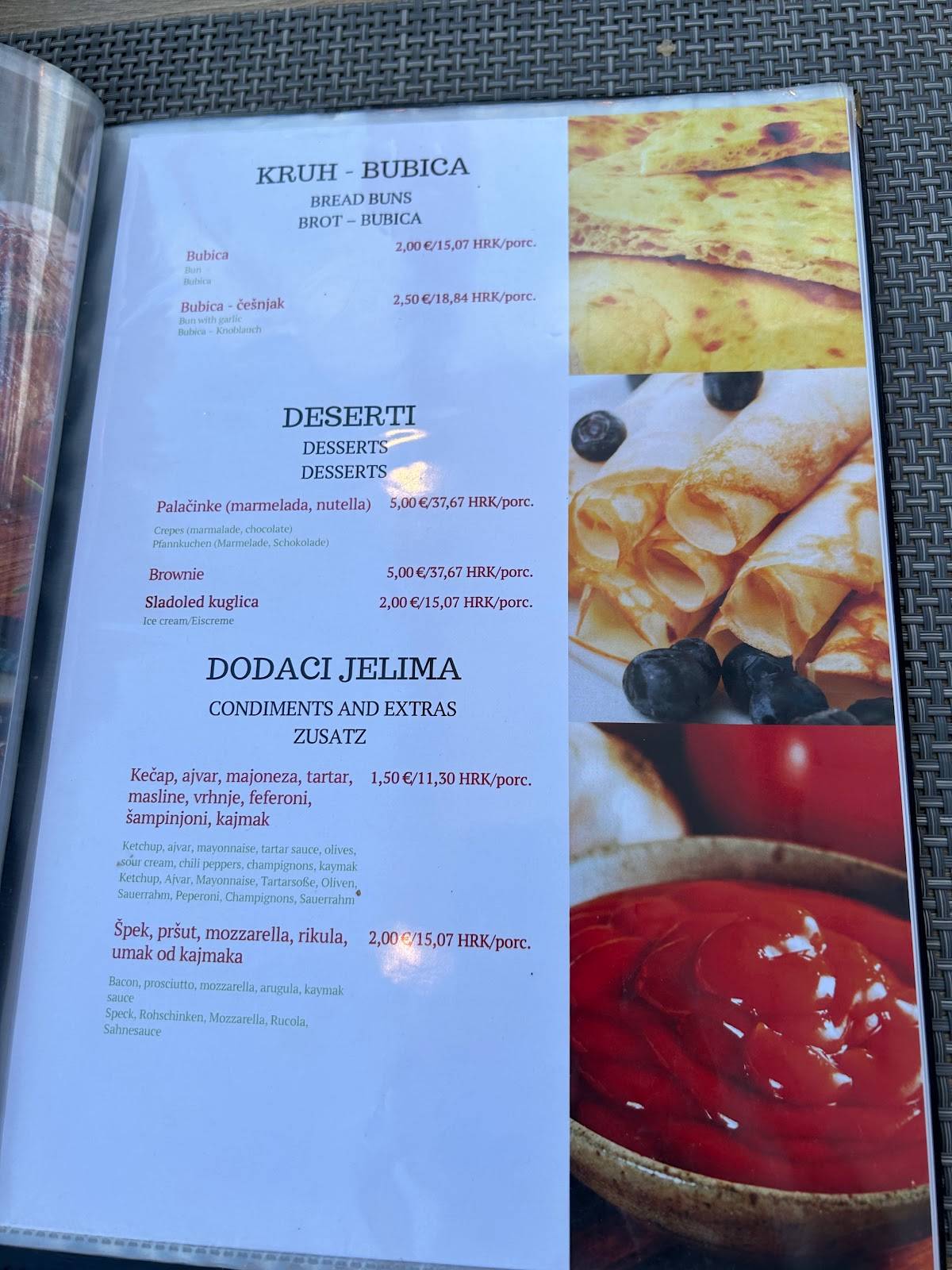 Menu di Trabakul 
