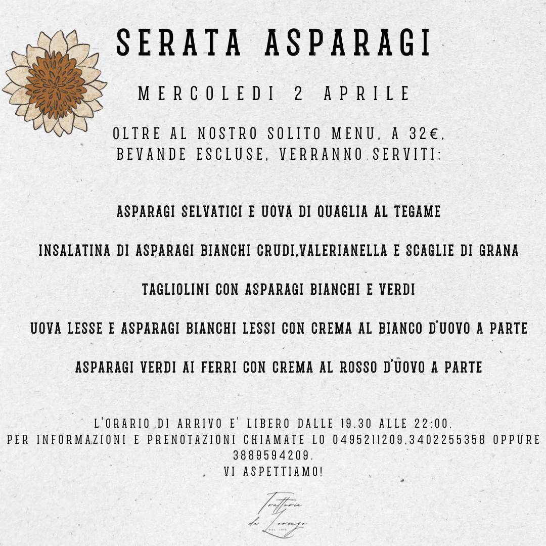 Menu di Trattoria Da Lorenzo 