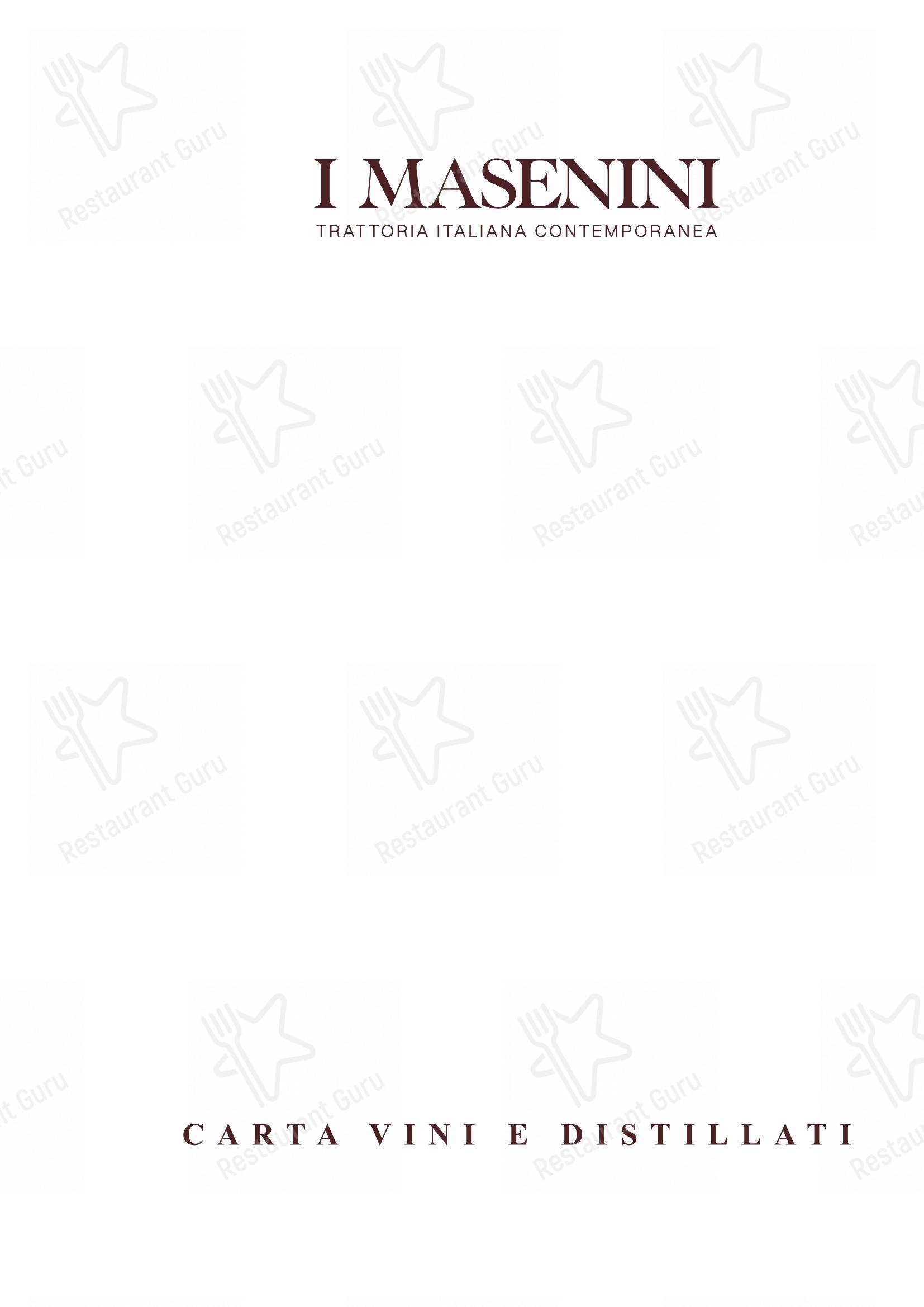 Menu di Trattoria I Masenini - Детское