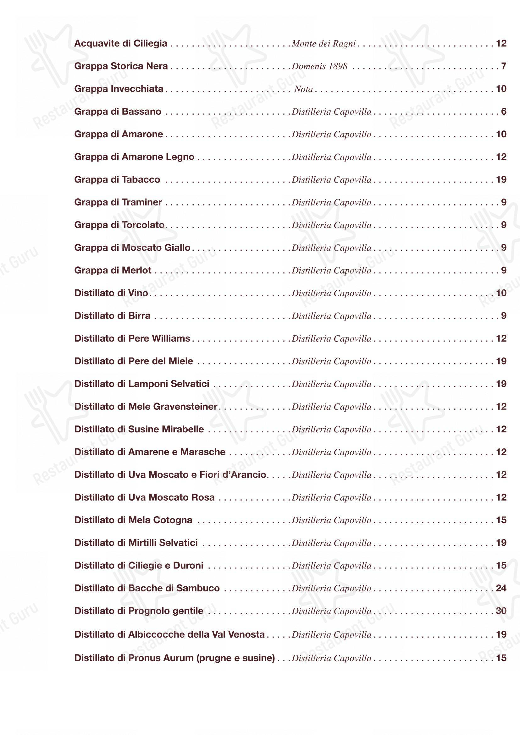 Menu di Trattoria I Masenini - Детское