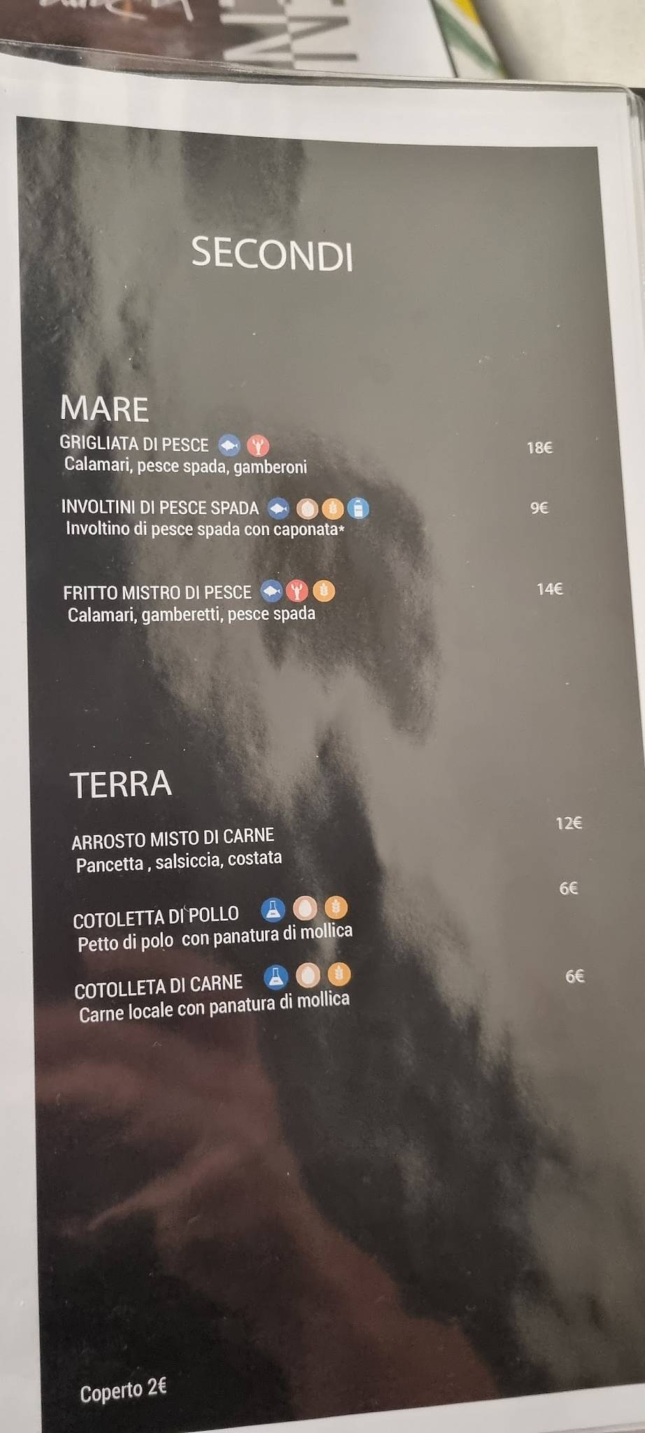 Menu di Trattoria La Dama 