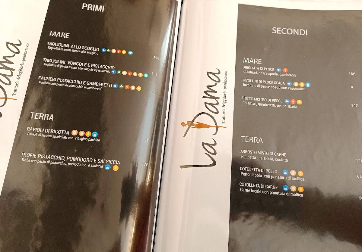 Menu di Trattoria La Dama 