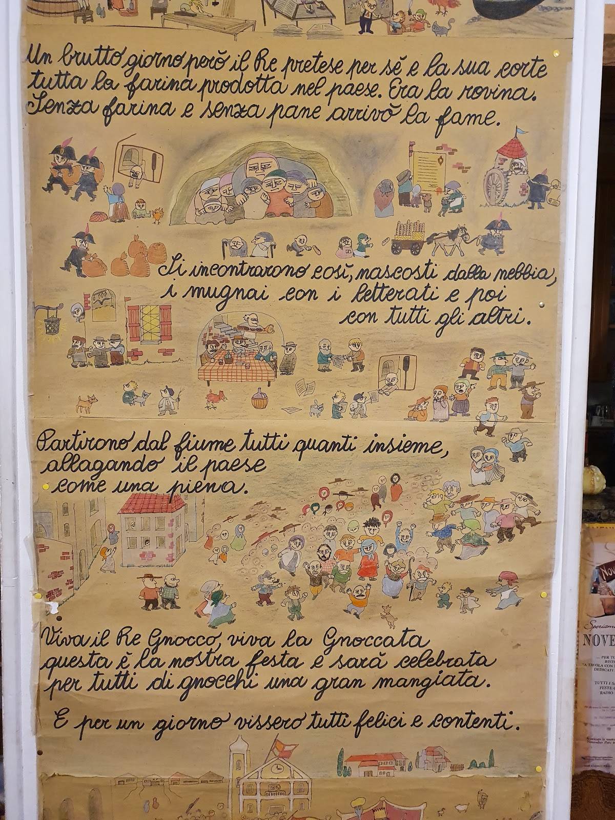 Menu at La Gnoccata restaurant, Trento, Via Ponte Alto