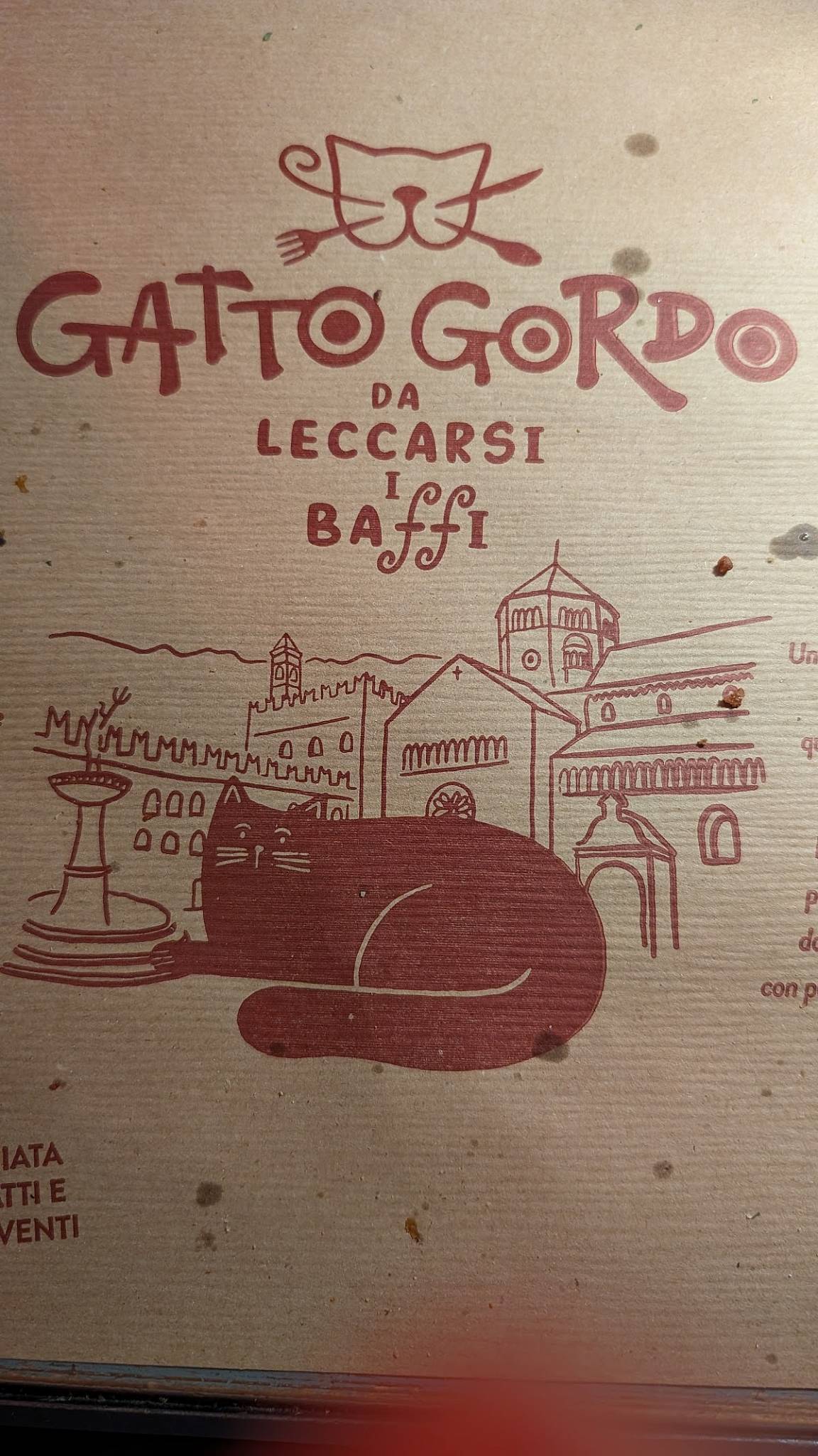 Menu di Locanda del Gatto Gordo 