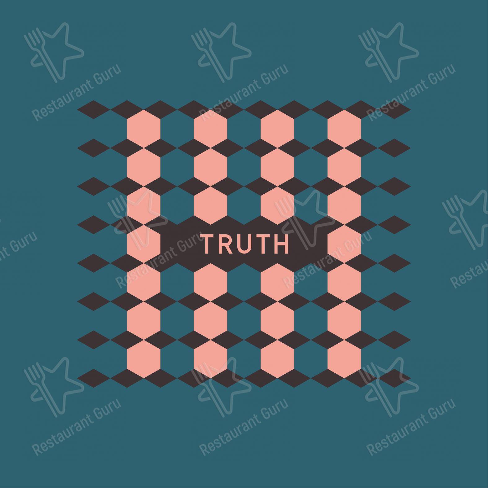 Menu per Truth - Mixology & Kitchen pub & bar