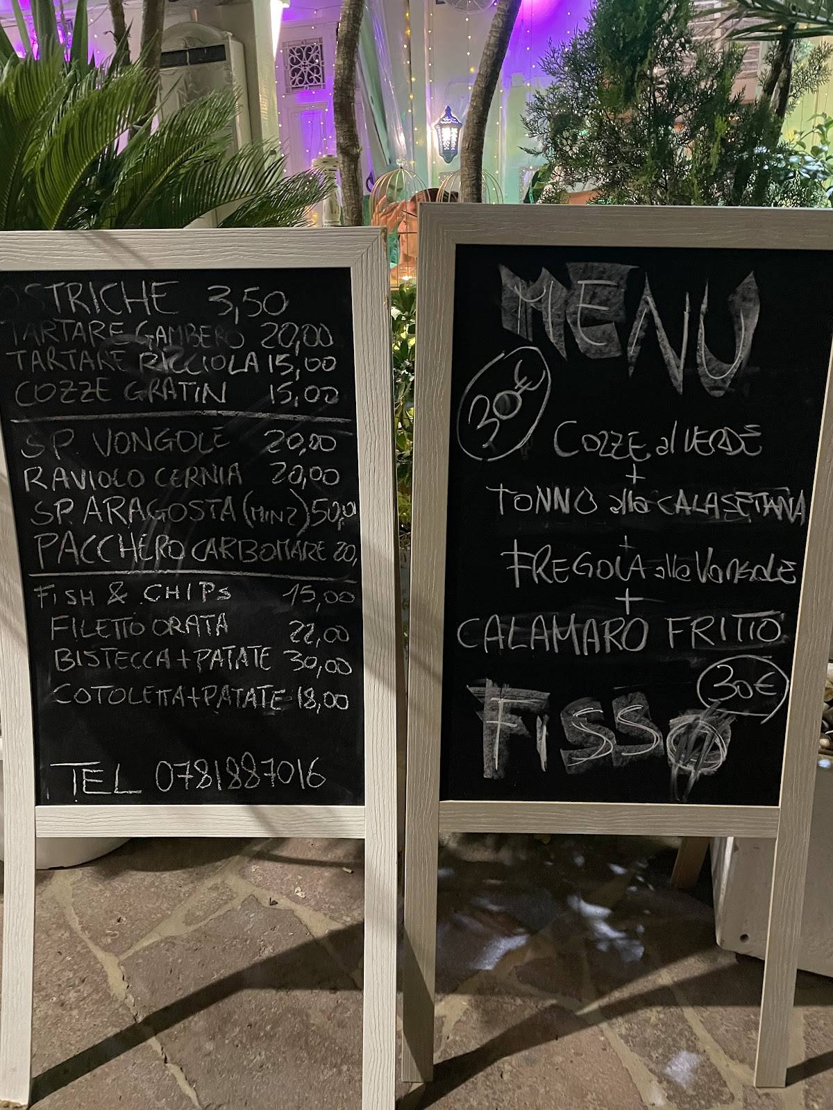 Menu di U' Palacca Restaurant 
