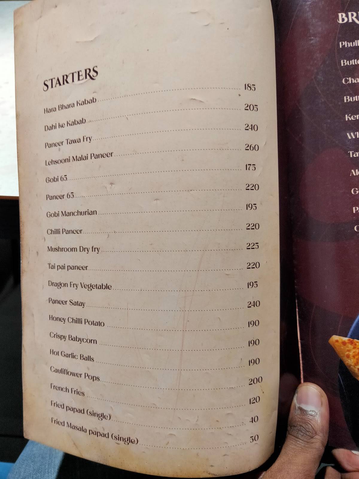 ULSAVAM RESTAURANT menu