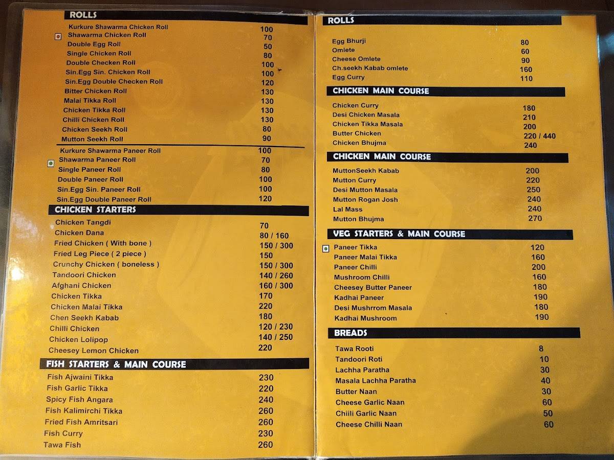 Menu at Shawarma King, Udaipur, Shop no.22