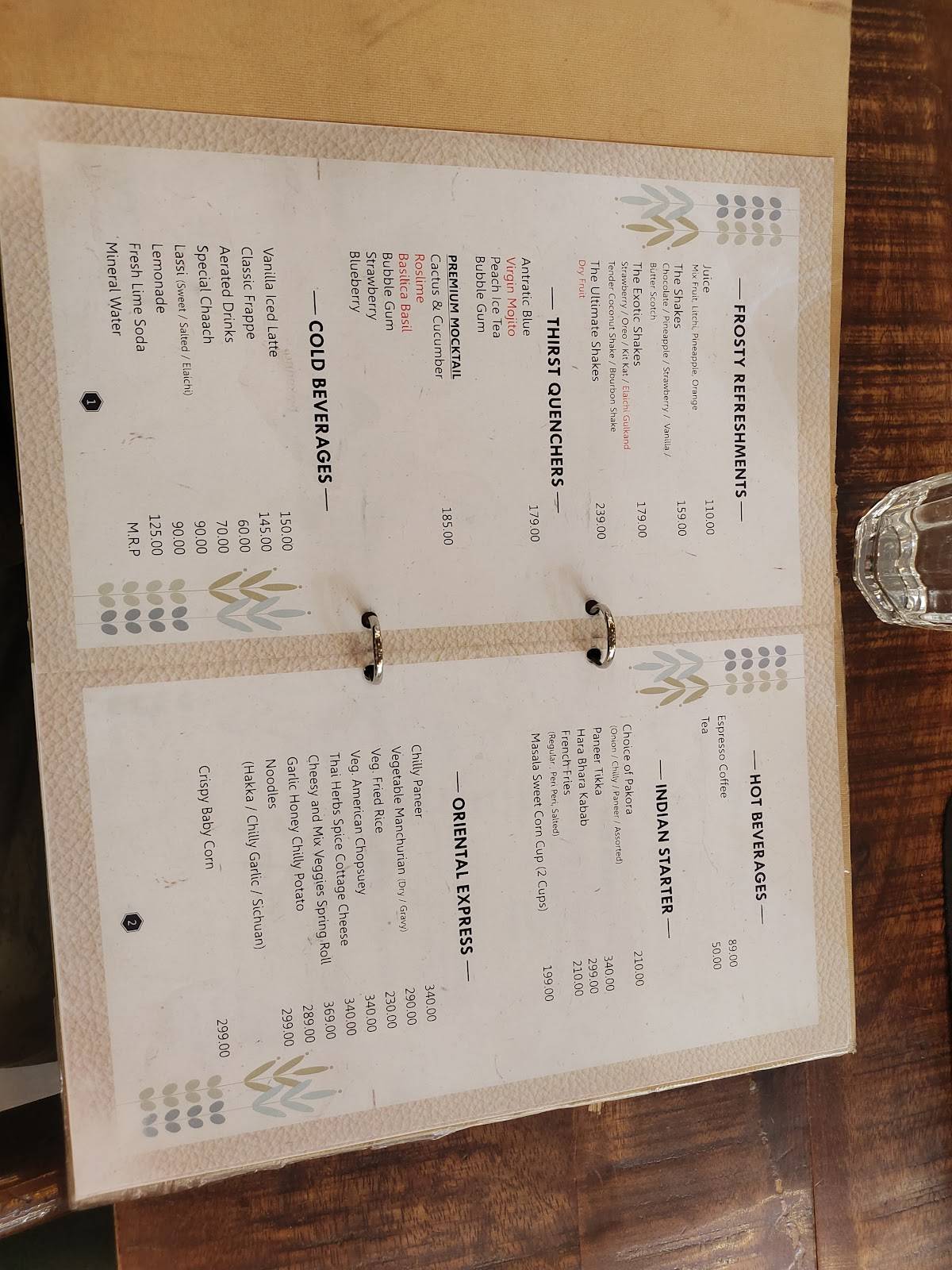 Utsav menu