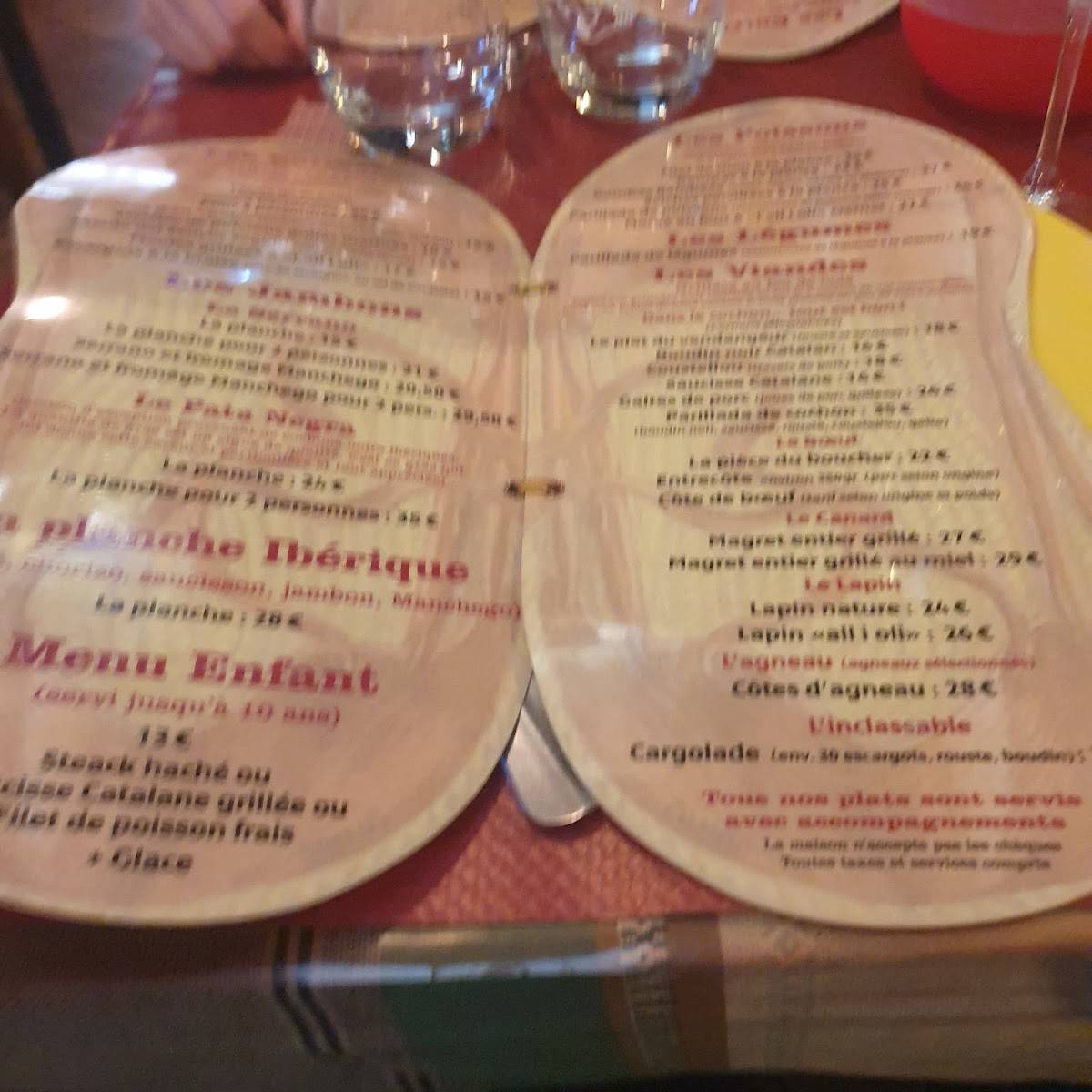Menu de VIGATANE