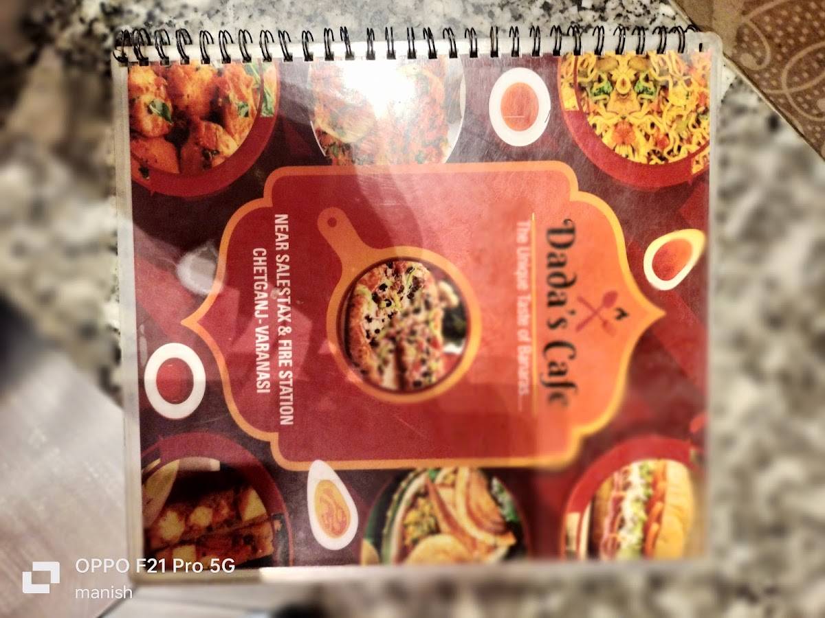 Dada's Cafe menu