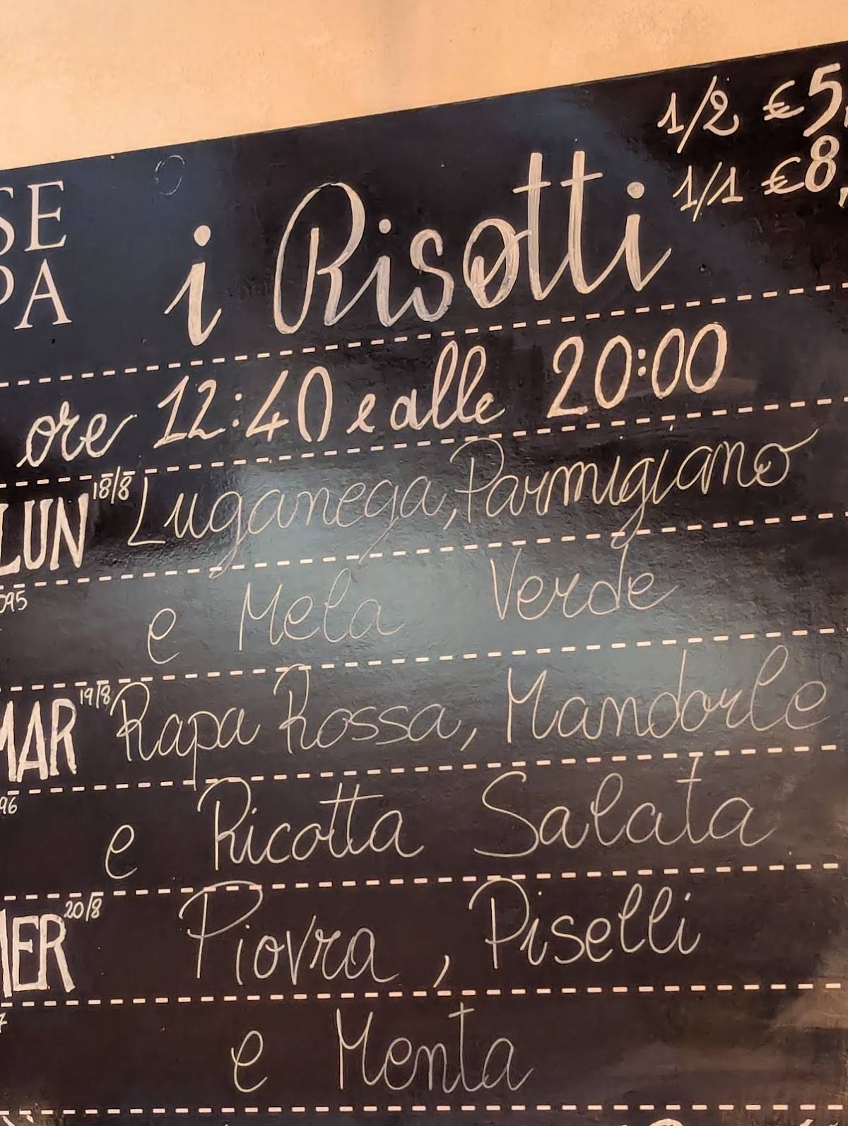 Menu de SEPA