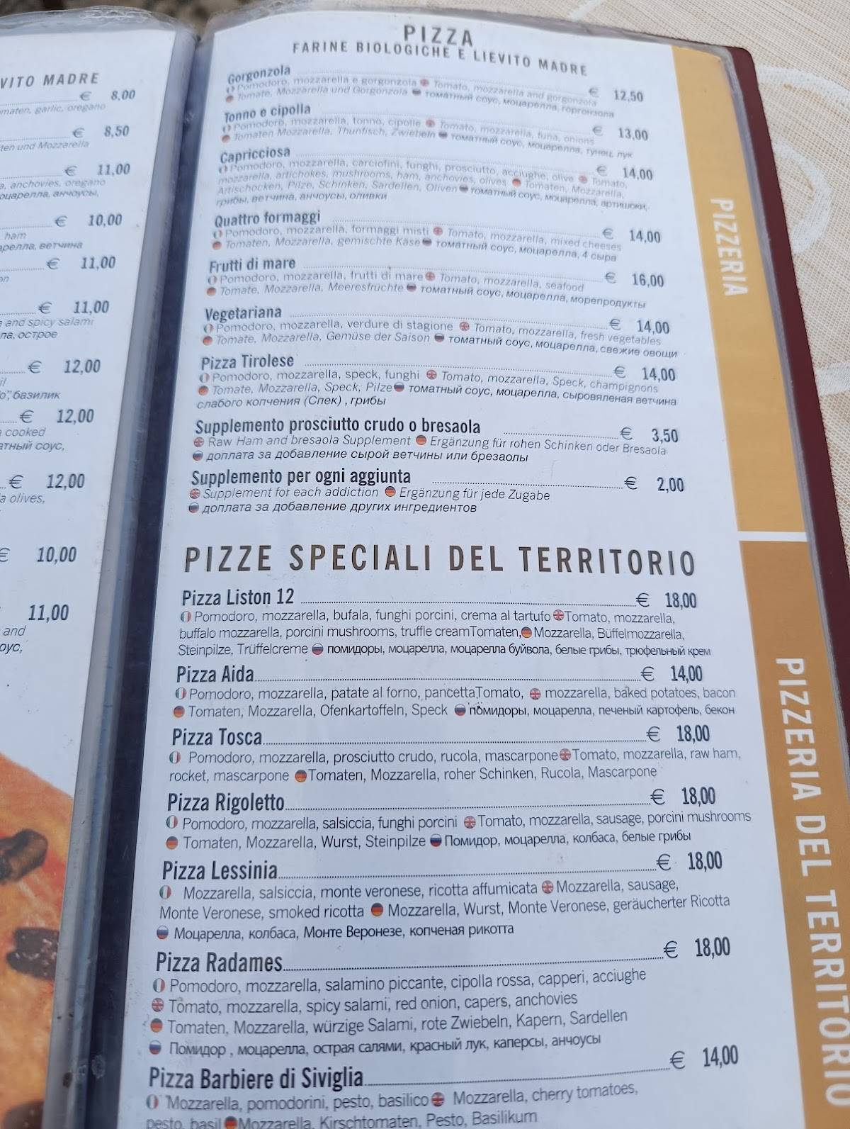Menu di Liston 12 