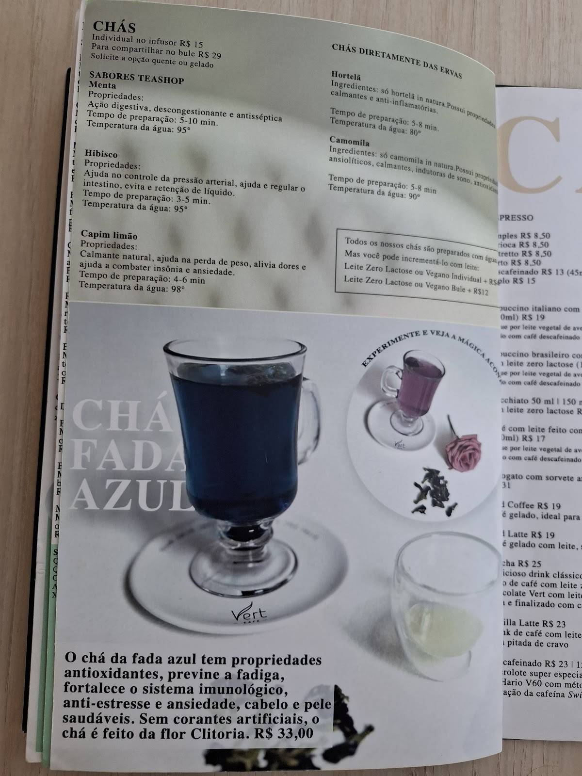 Carta de Vert Café